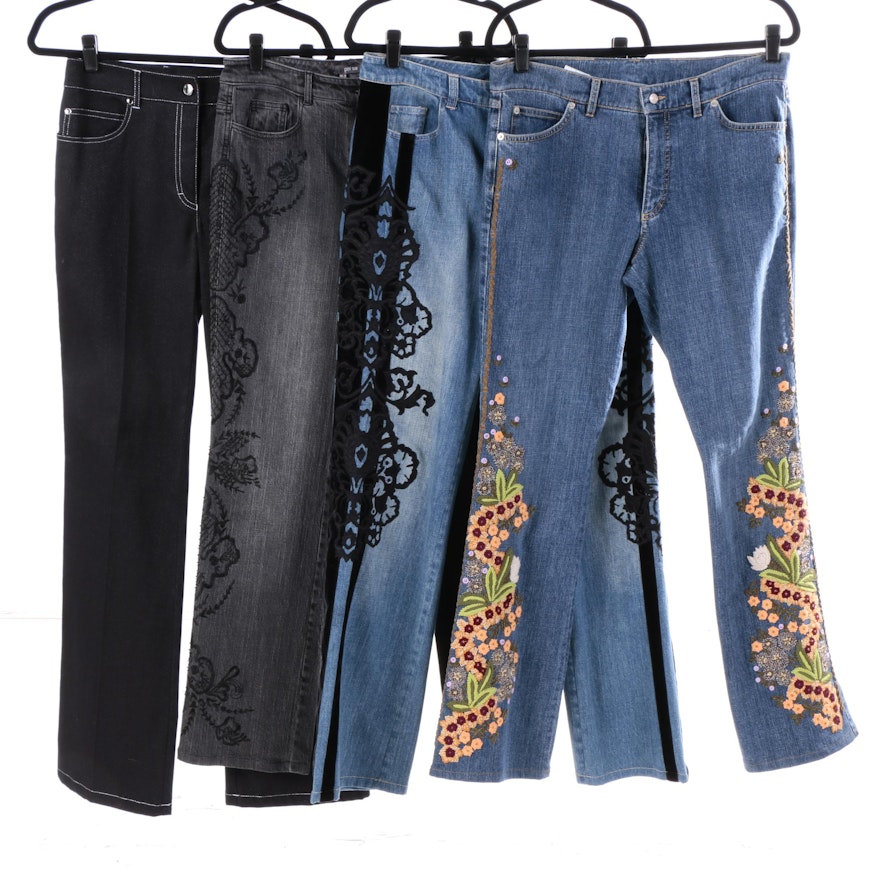 Embroidered and Embellished Denim Including Bogner, Carlisle and Per Se