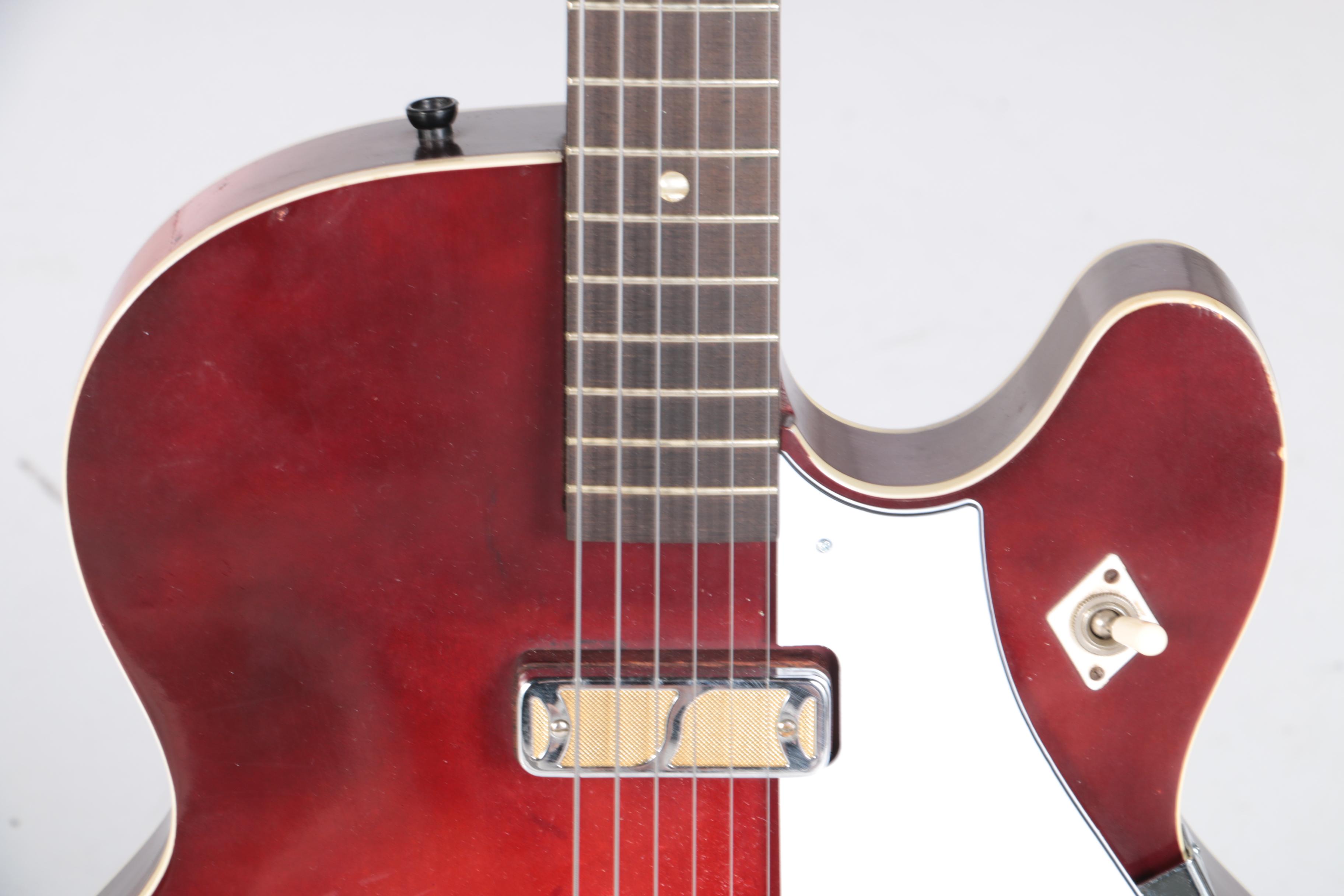 Vintage 1965 Harmony Holiday Rocket H54 Hollowbody Electric Guitar with Gig Bag