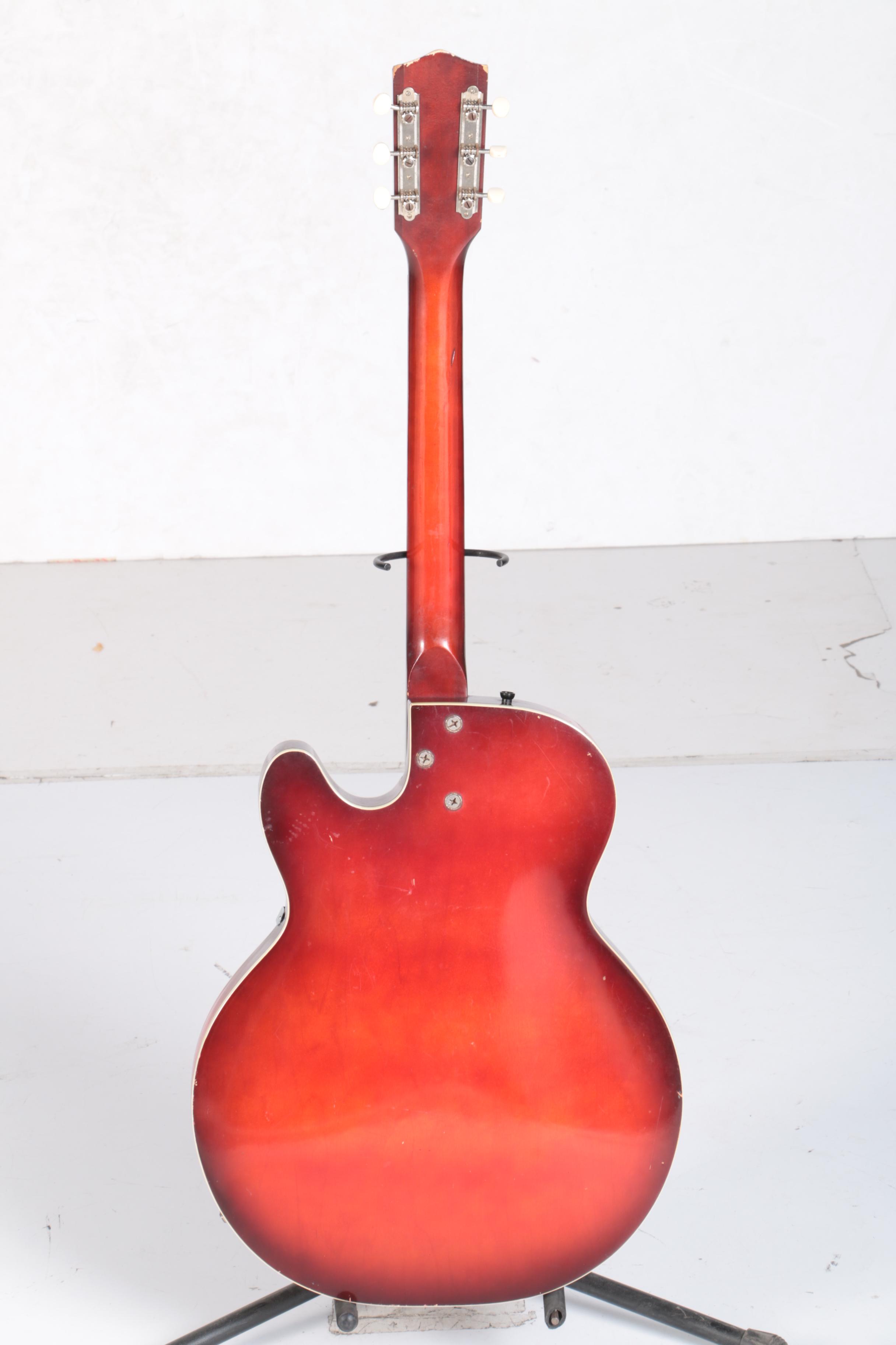 Vintage 1965 Harmony Holiday Rocket H54 Hollowbody Electric Guitar with Gig Bag