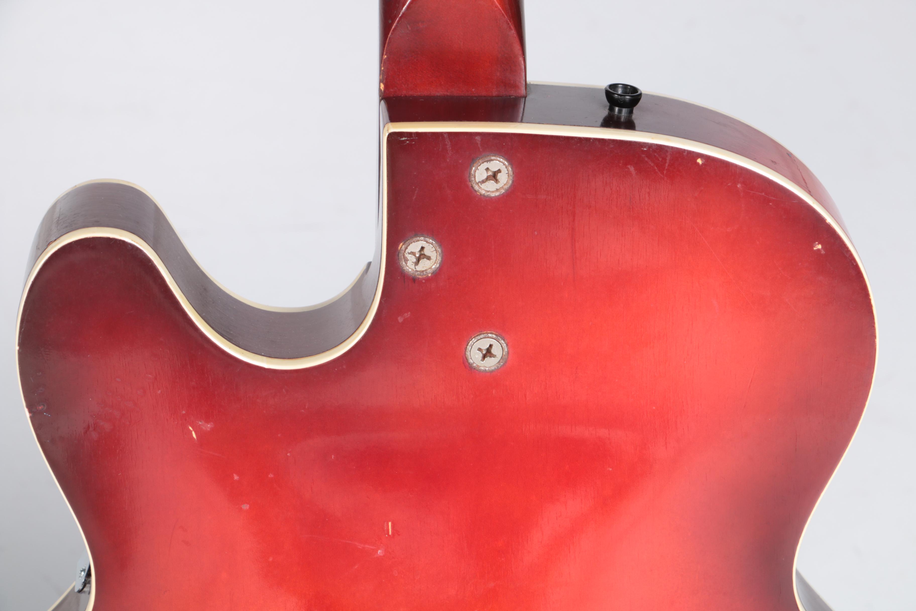 Vintage 1965 Harmony Holiday Rocket H54 Hollowbody Electric Guitar with Gig Bag