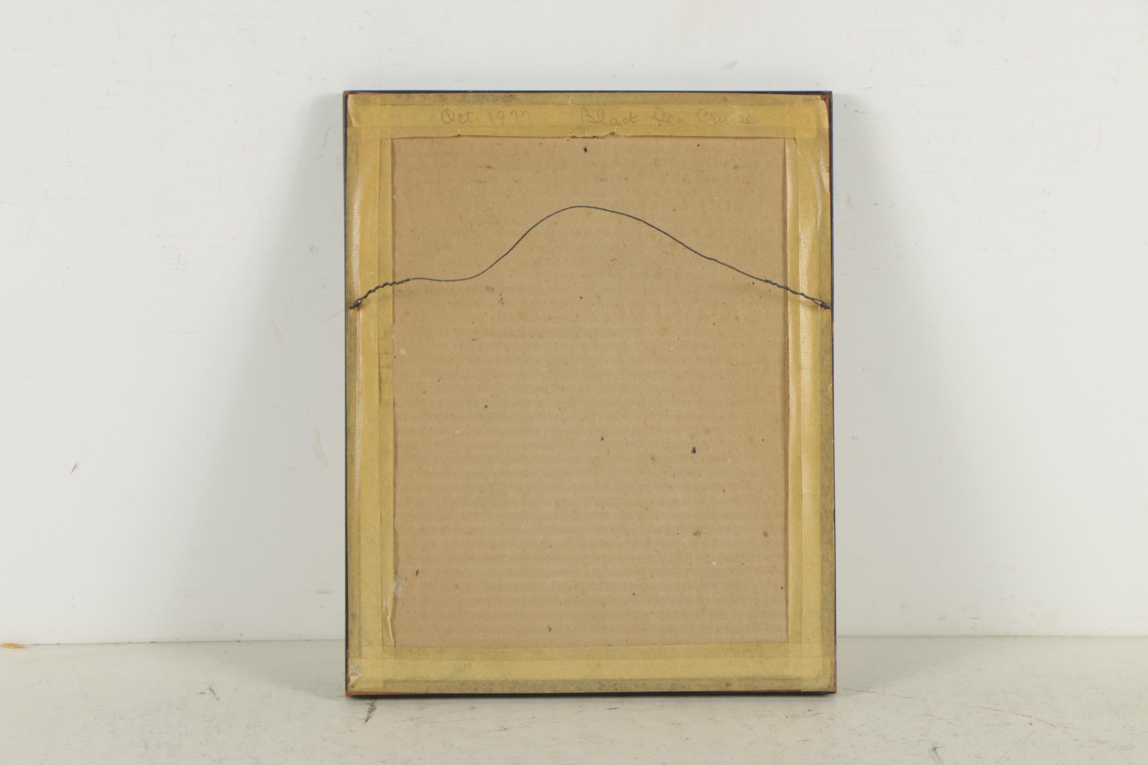 After F. Parilla Vintage Hand-Colored Halftone Print "Old Athens"