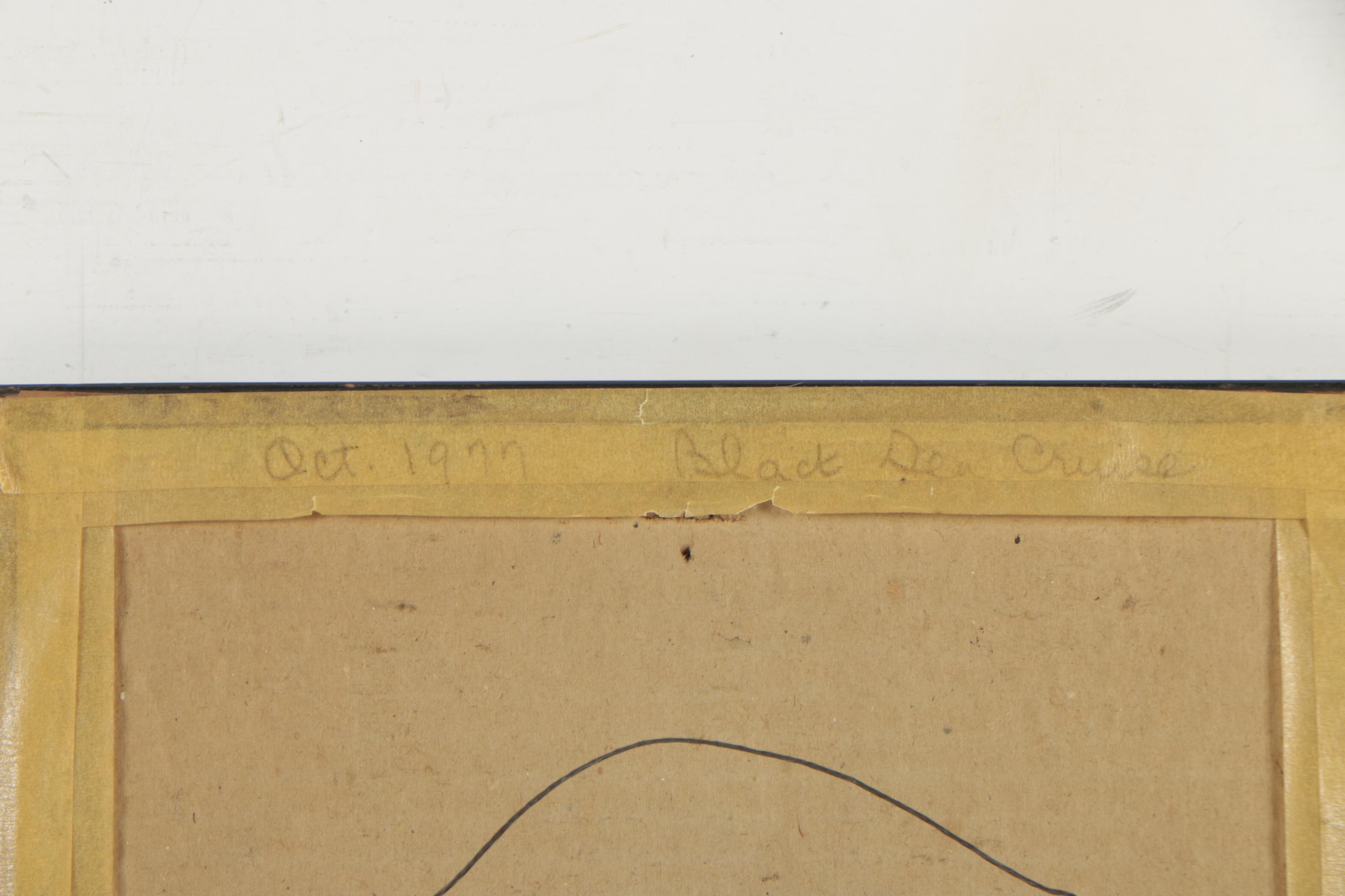 After F. Parilla Vintage Hand-Colored Halftone Print "Old Athens"