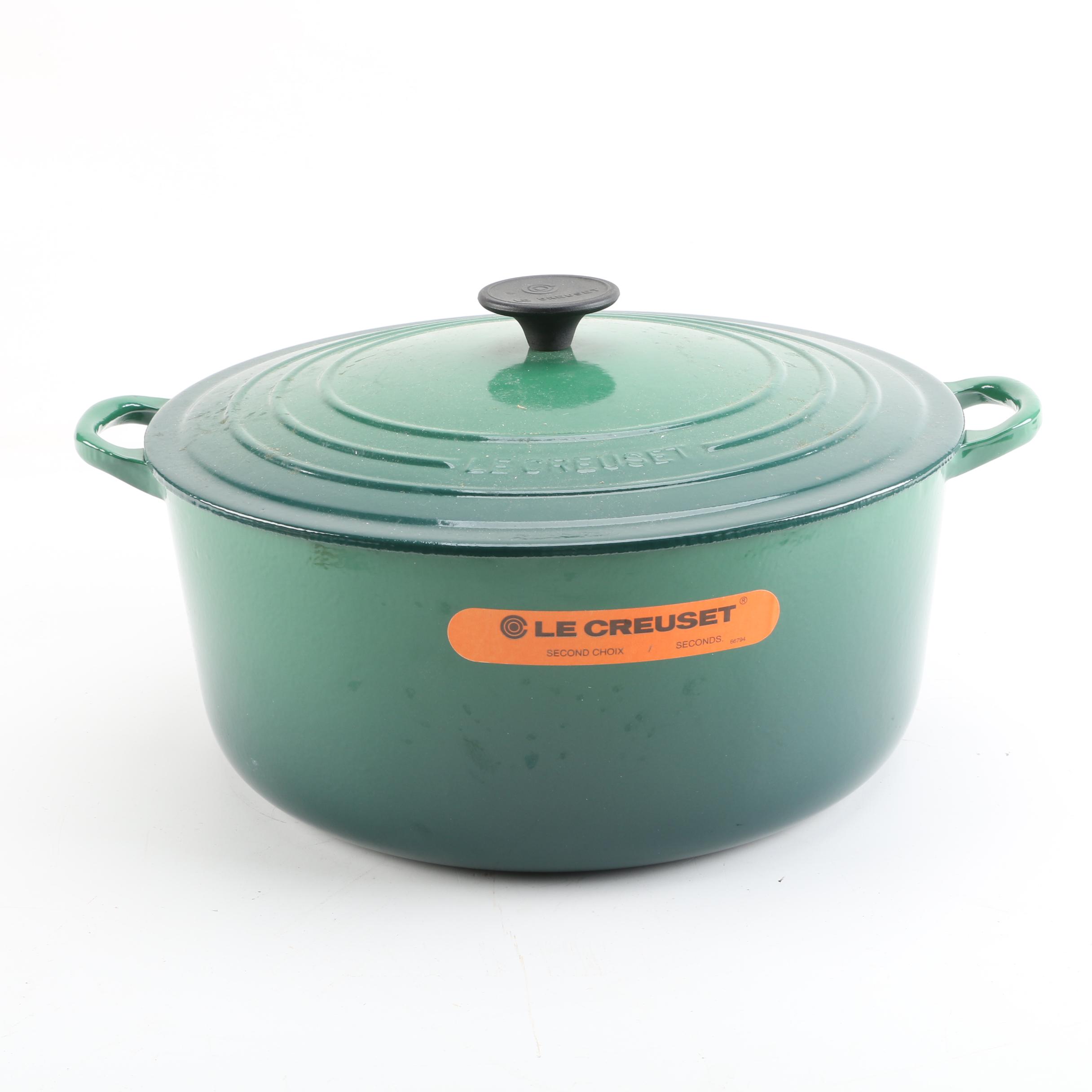 Le Creuset Green Enameled Dutch Oven