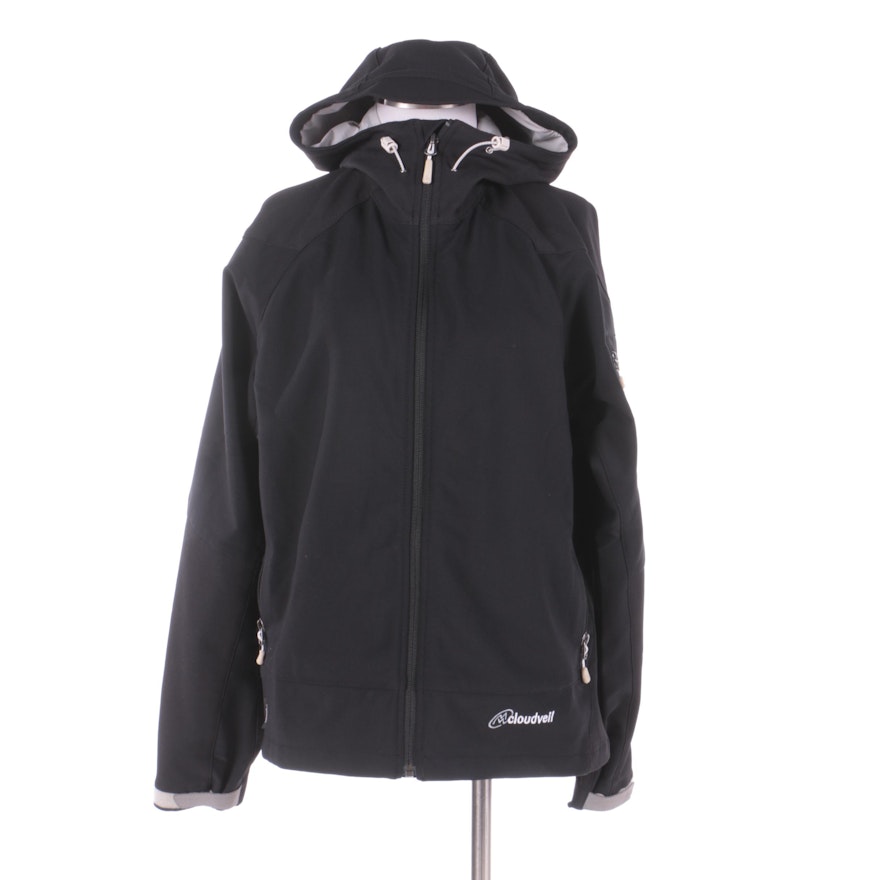 Women's Cloudveil Black Hooded Jacket
