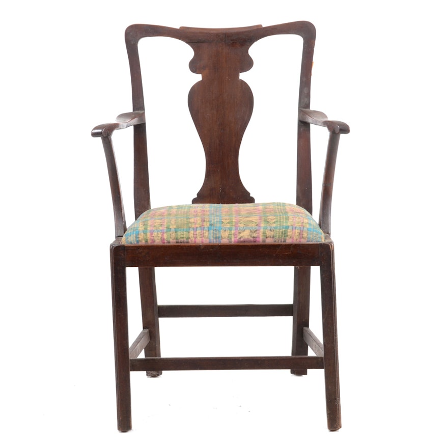 Antique Mahogany Arm Chair