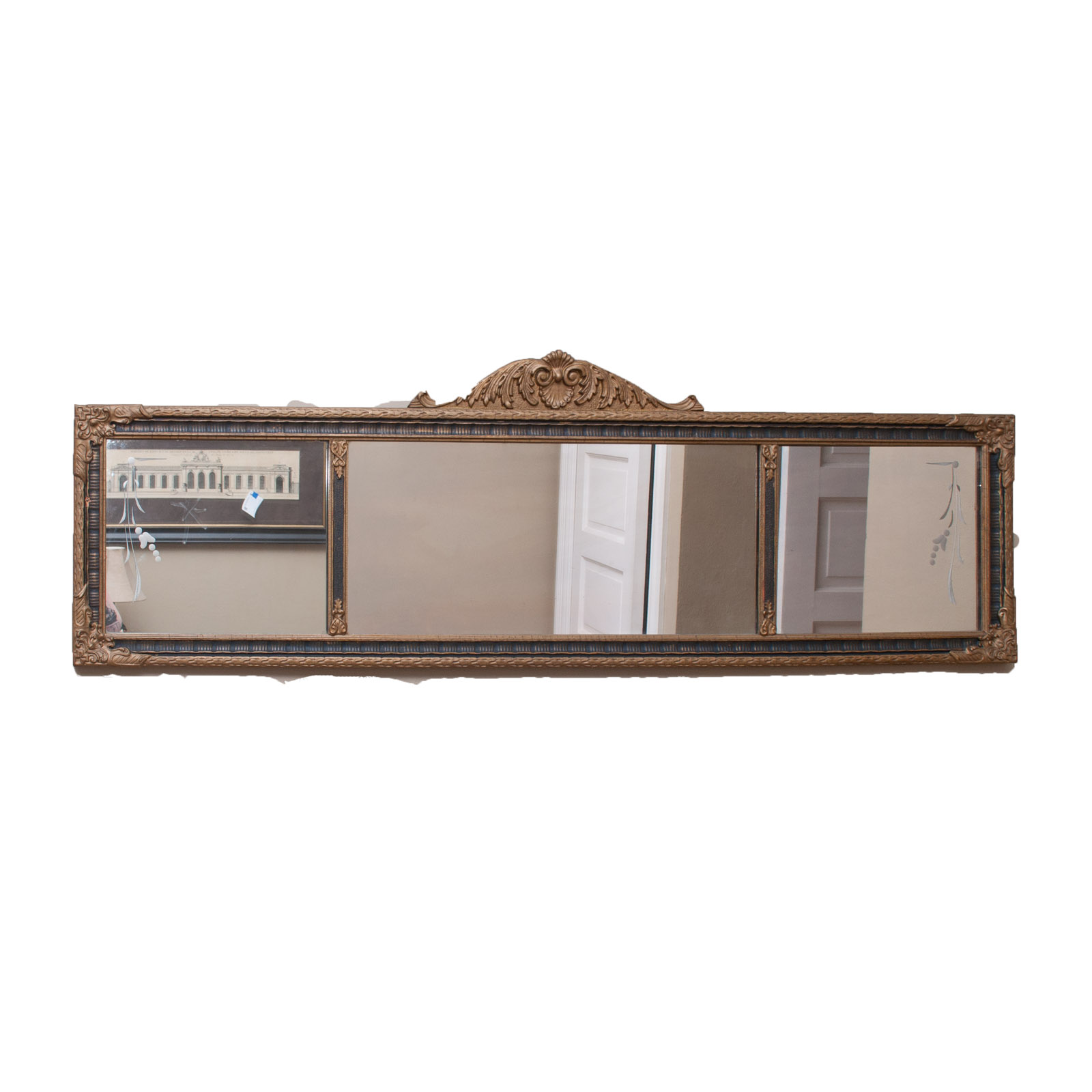 Vintage ThreePanel Wall Mirror EBTH