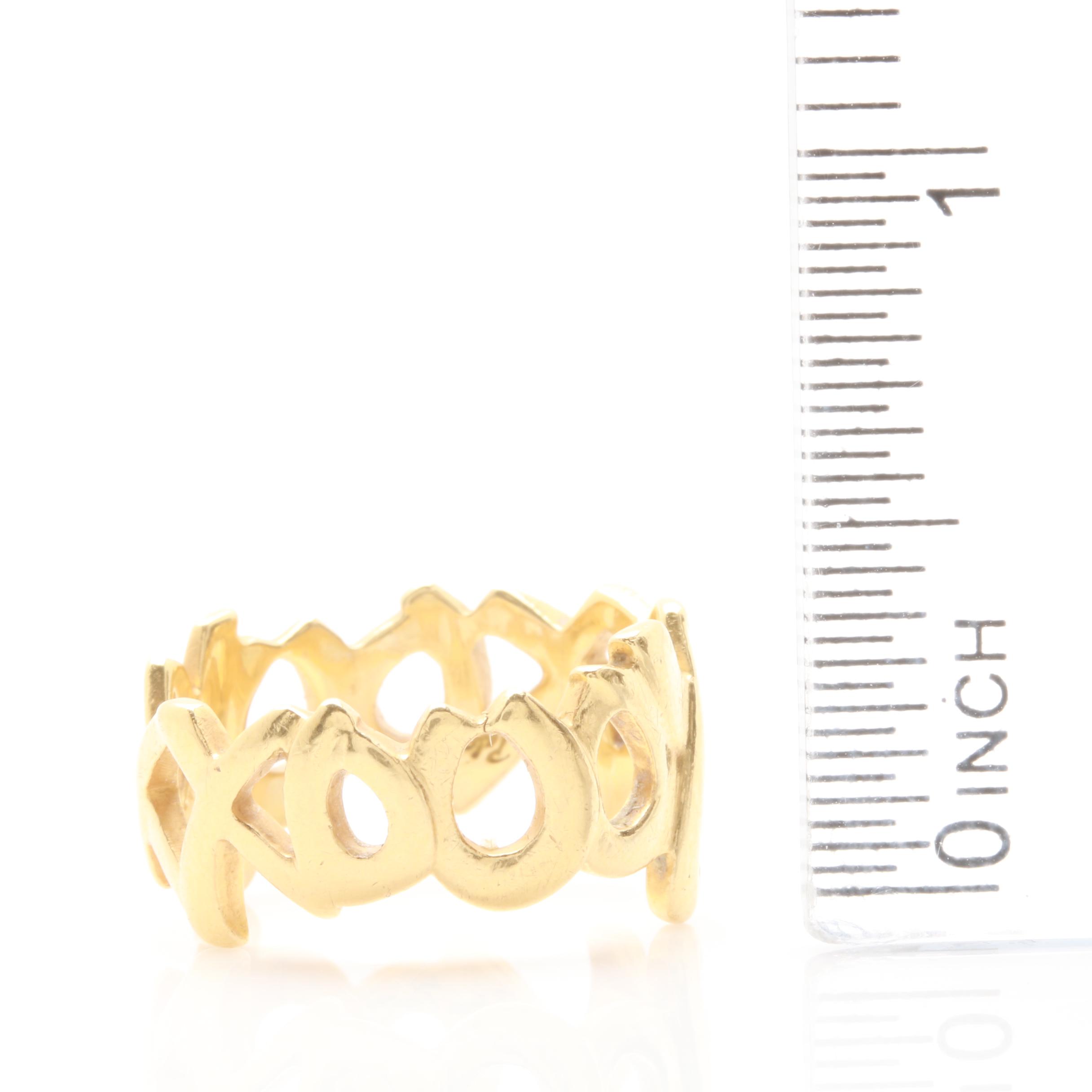 Vintage Paloma Picasso for Tiffany & Co. 18K Yellow Gold Ring