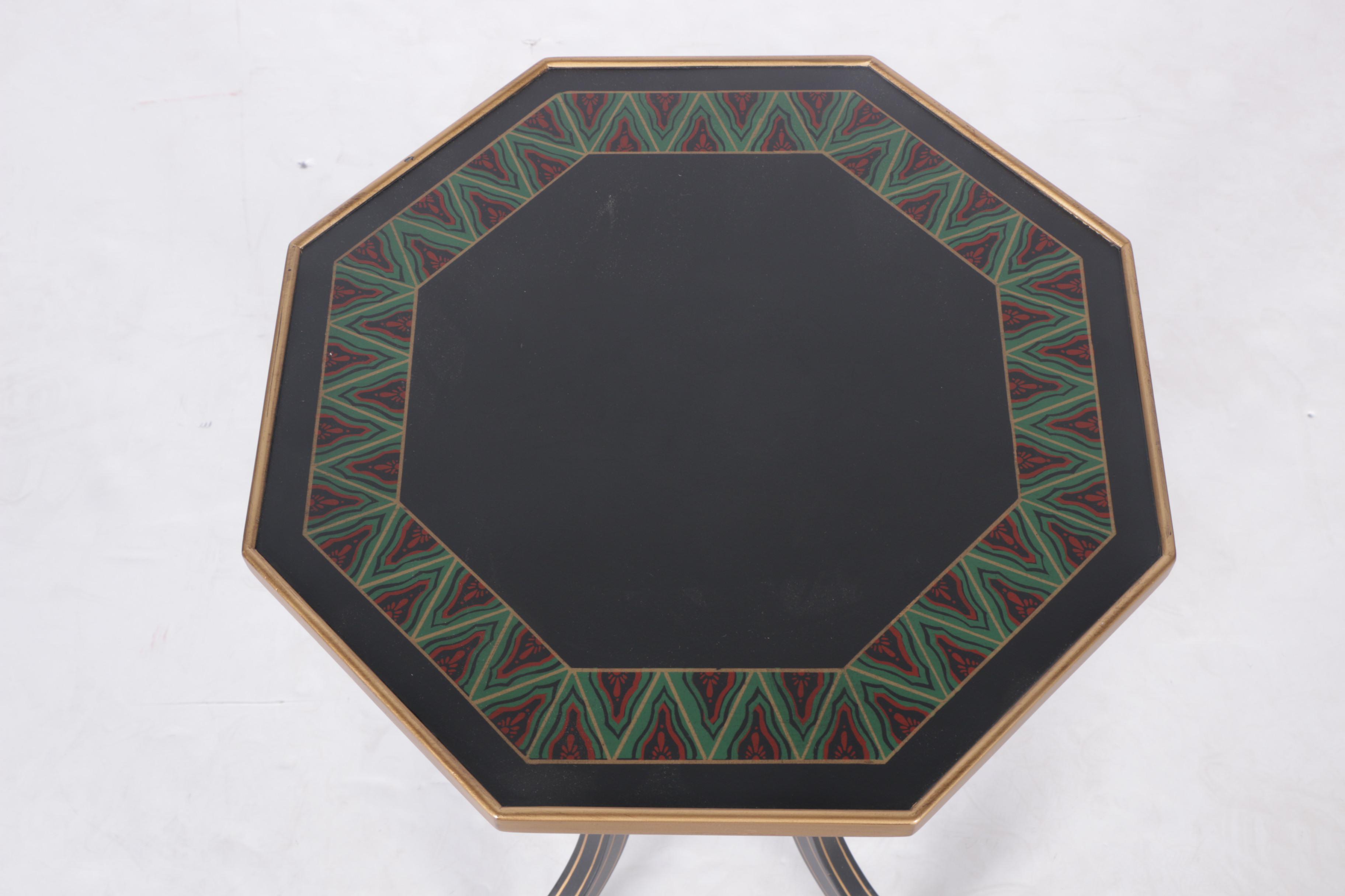 Octagonal Side Table from Mario Buatta Collection for John Widdicomb Company