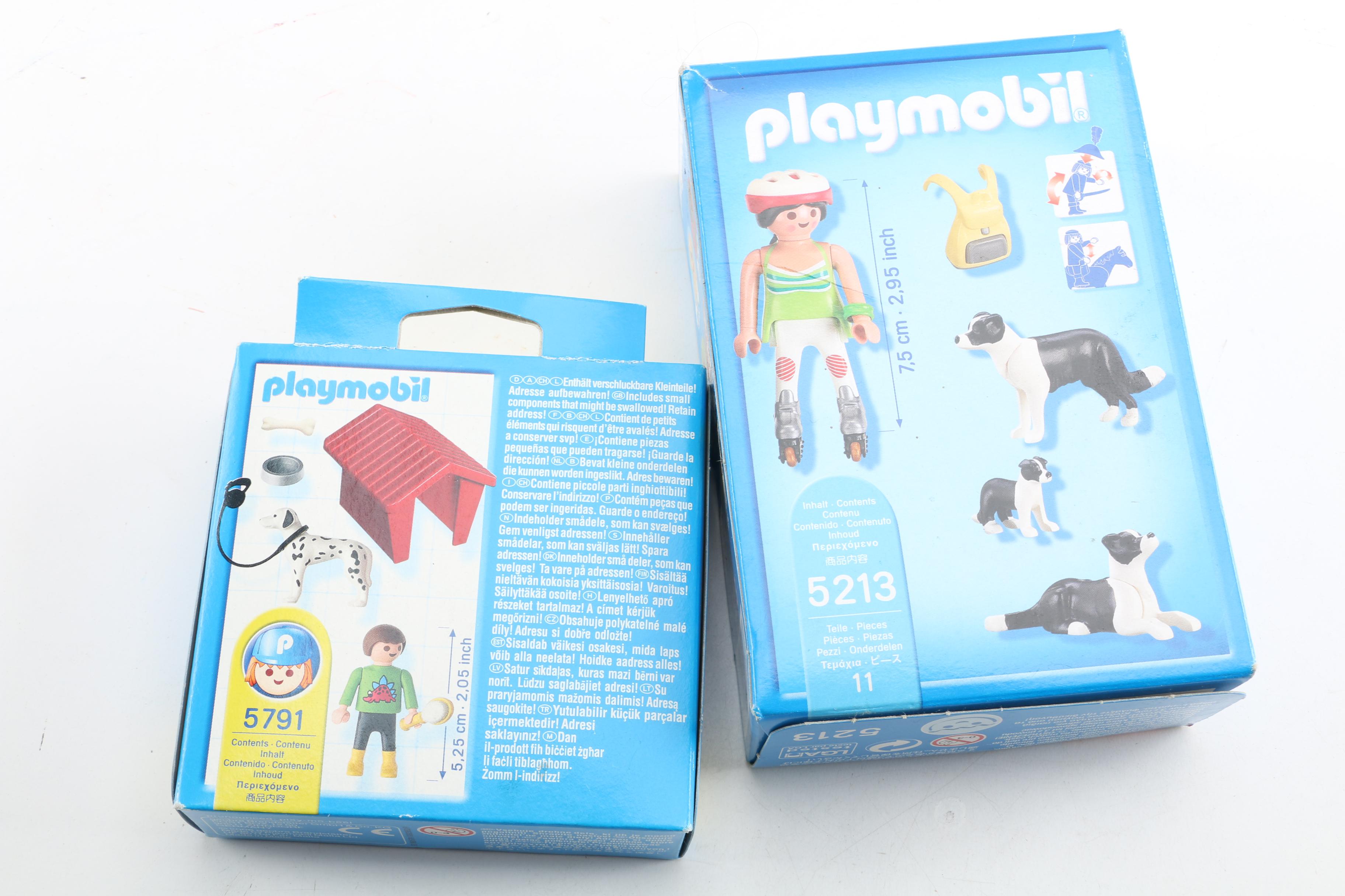 Playmobil Dog Themed Play Sets Including City Life Dog Park