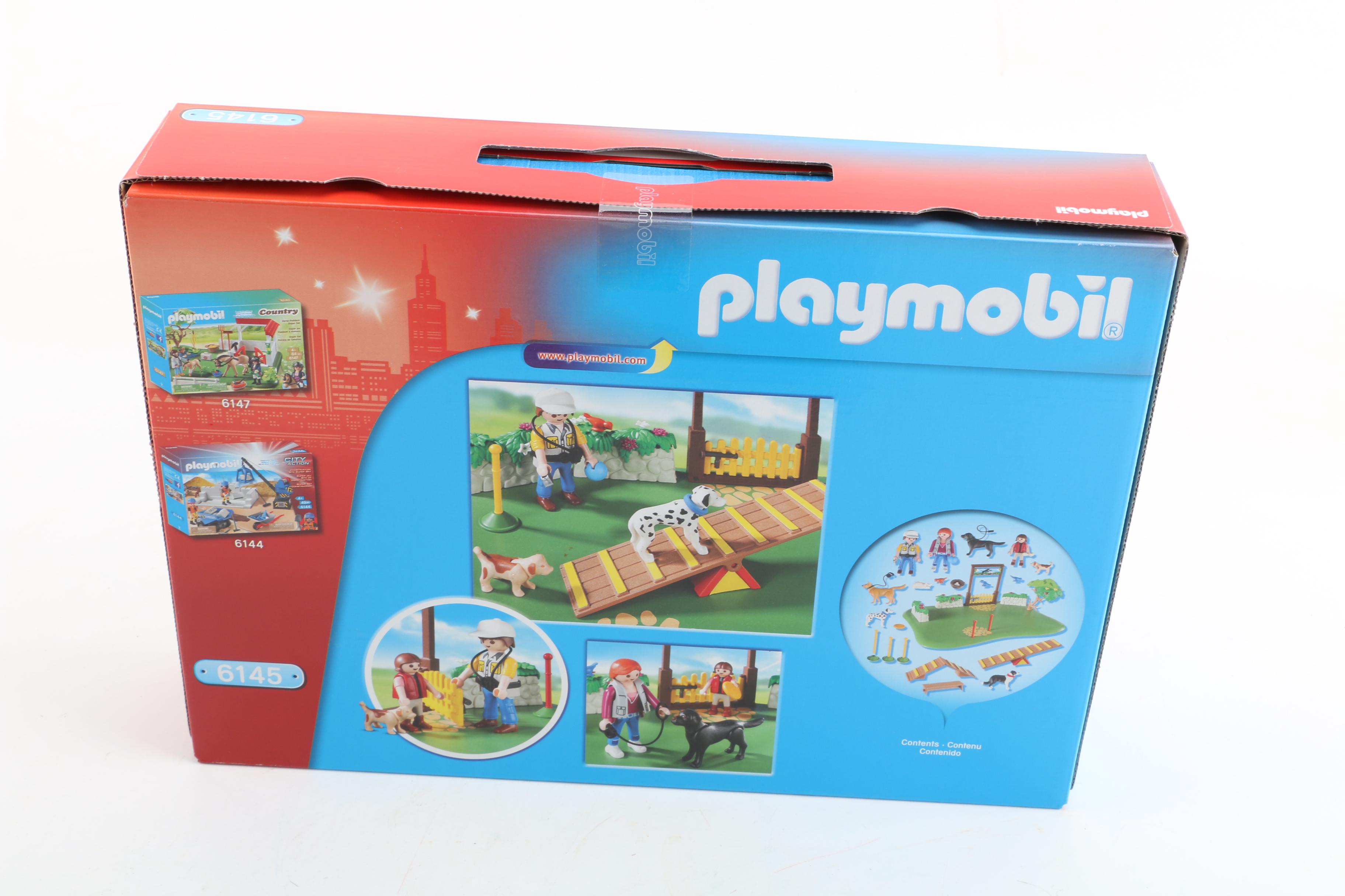 Playmobil Dog Themed Play Sets Including City Life Dog Park