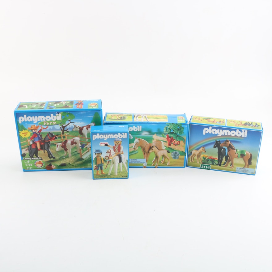 Playmobil Horse and Farm Play Sets and Figures