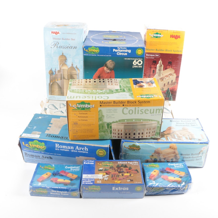 Building Block Toys, Including HABA and T.C. Timber