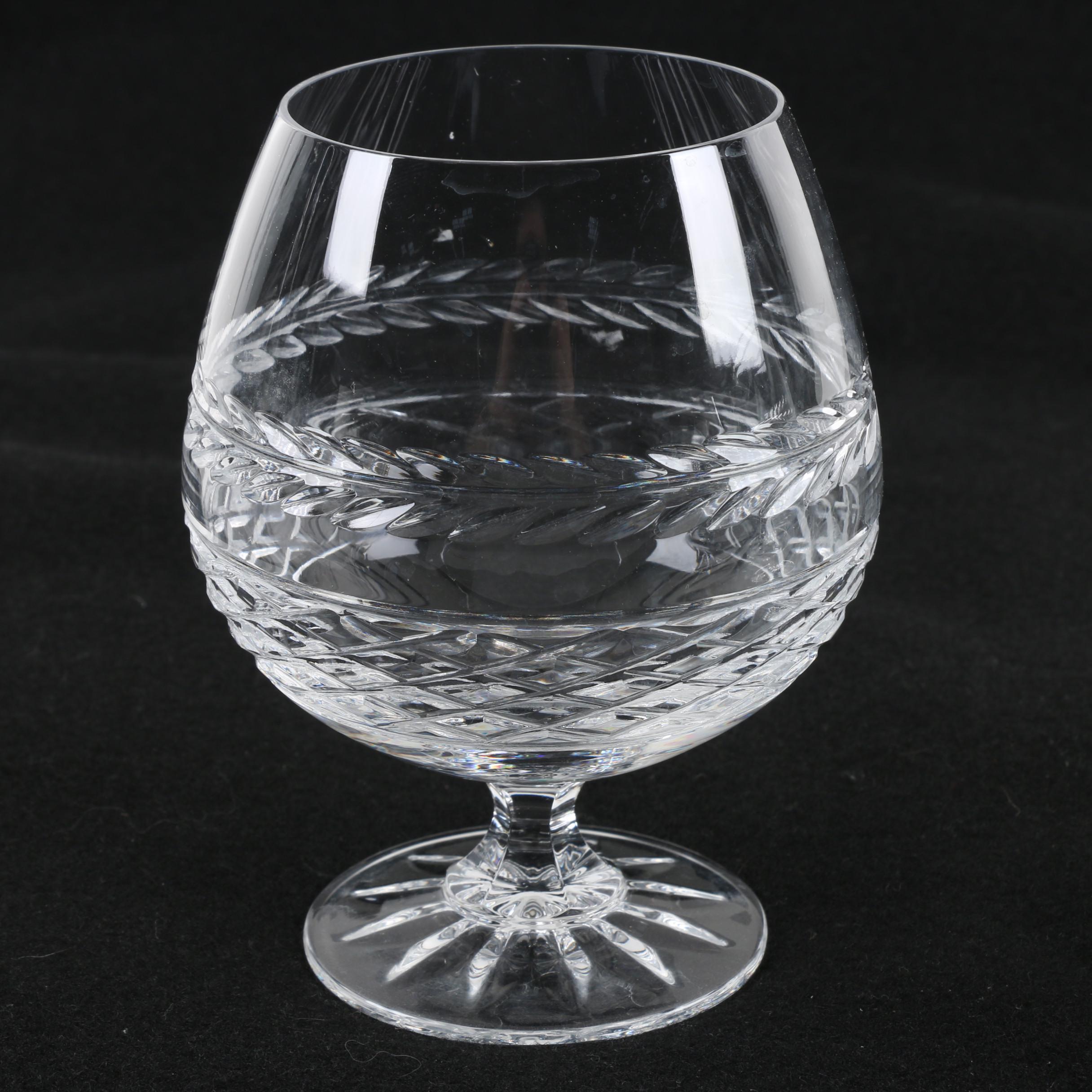 Galway "Leah" Crystal Brandy Snifters, Circa 1988-2006