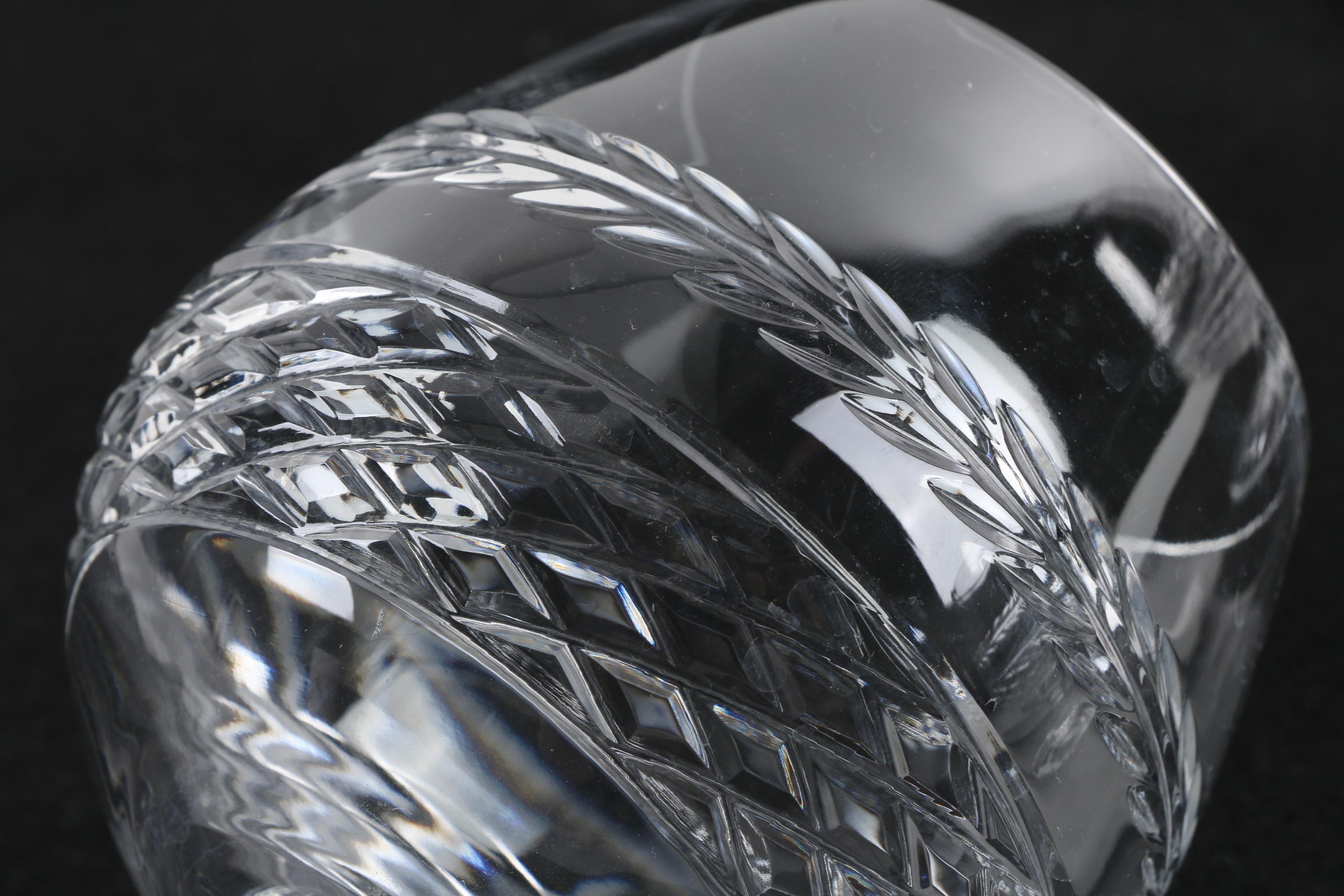 Galway "Leah" Crystal Brandy Snifters, Circa 1988-2006