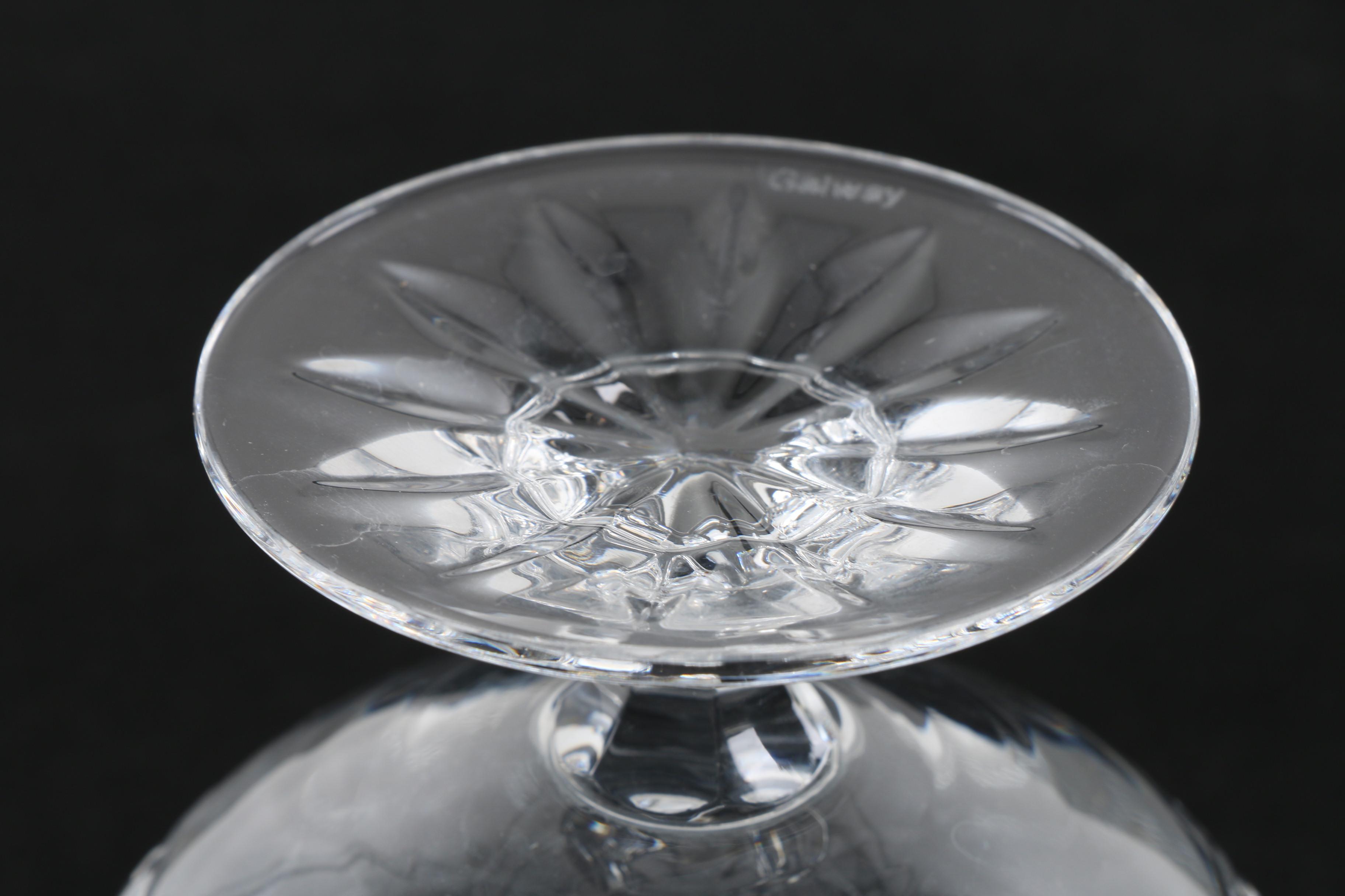 Galway "Leah" Crystal Brandy Snifters, Circa 1988-2006