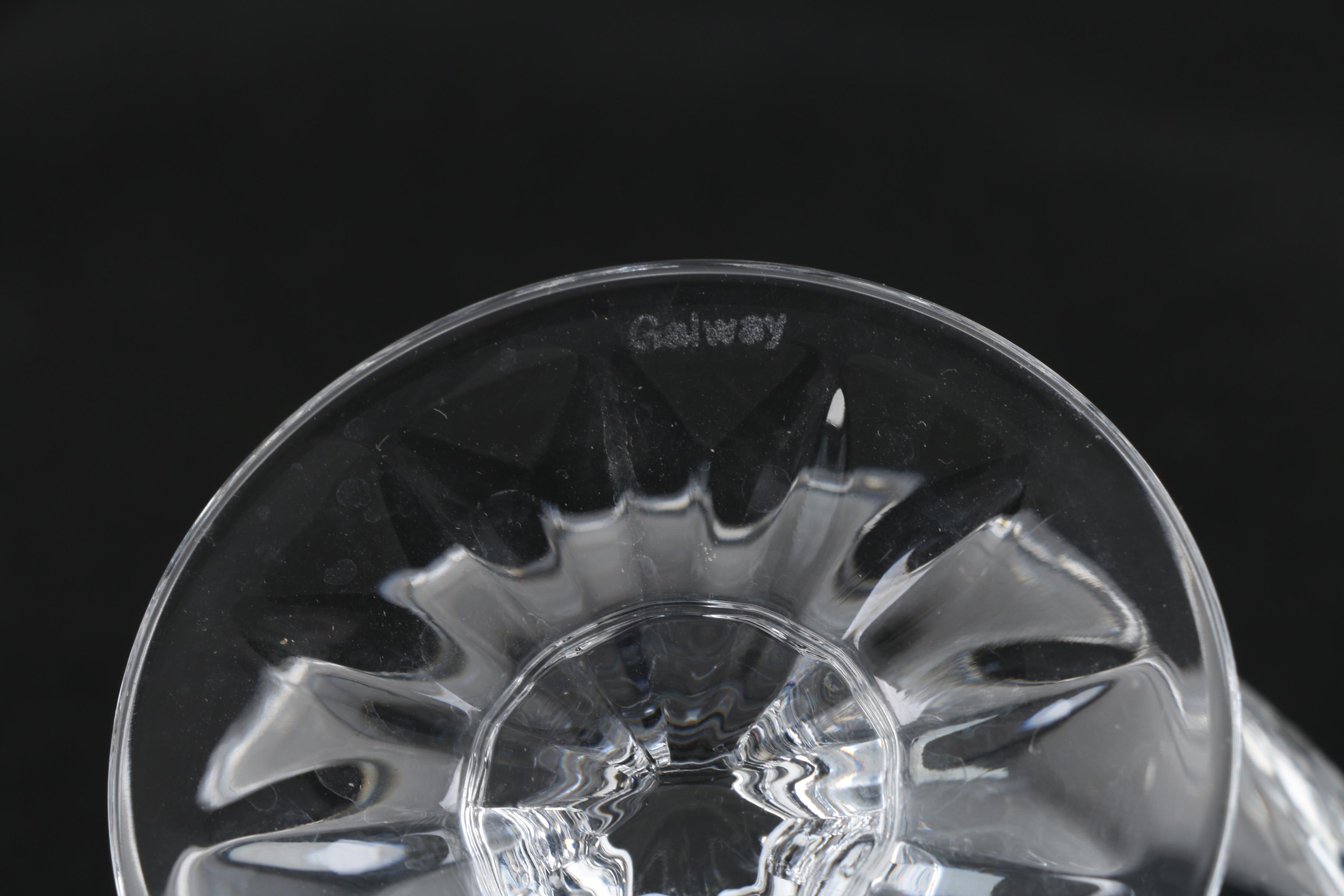 Galway "Leah" Crystal Brandy Snifters, Circa 1988-2006
