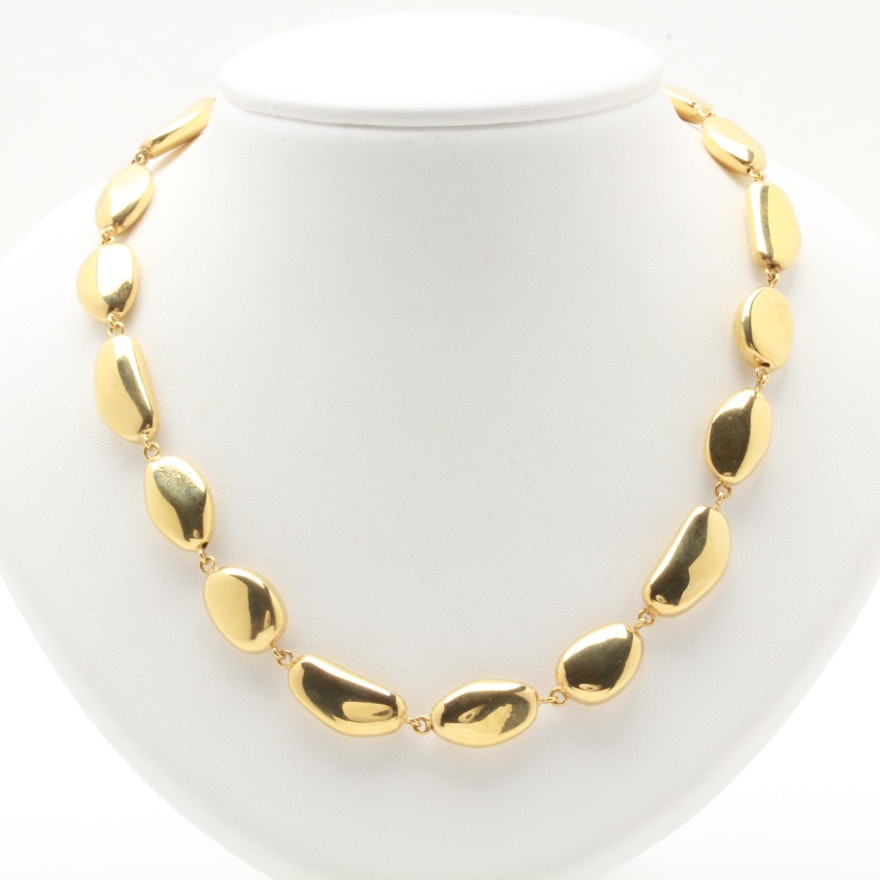 18K Yellow Gold Custom Link Necklace