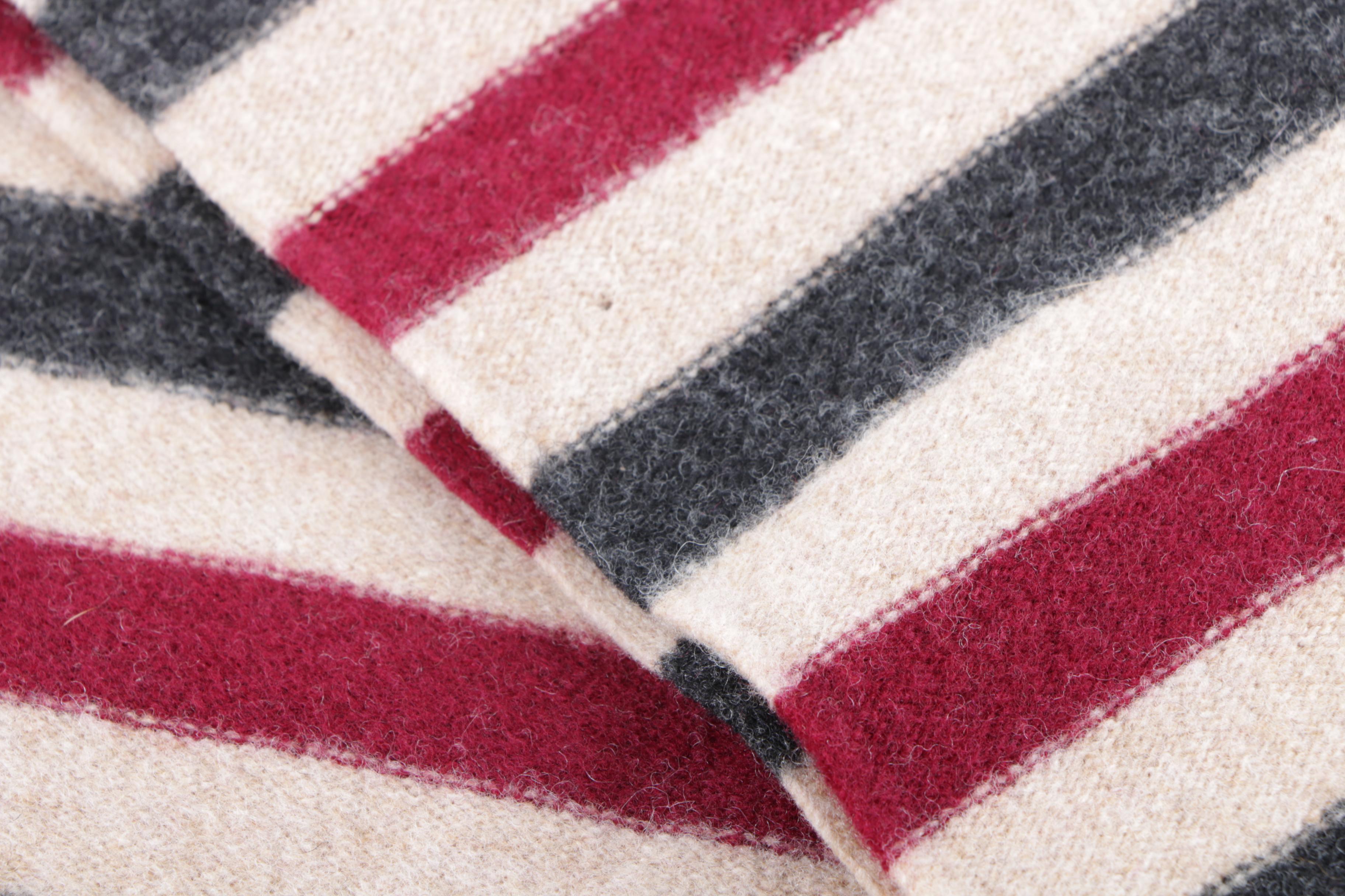 Burberry London Lambswool Stripe Scarf