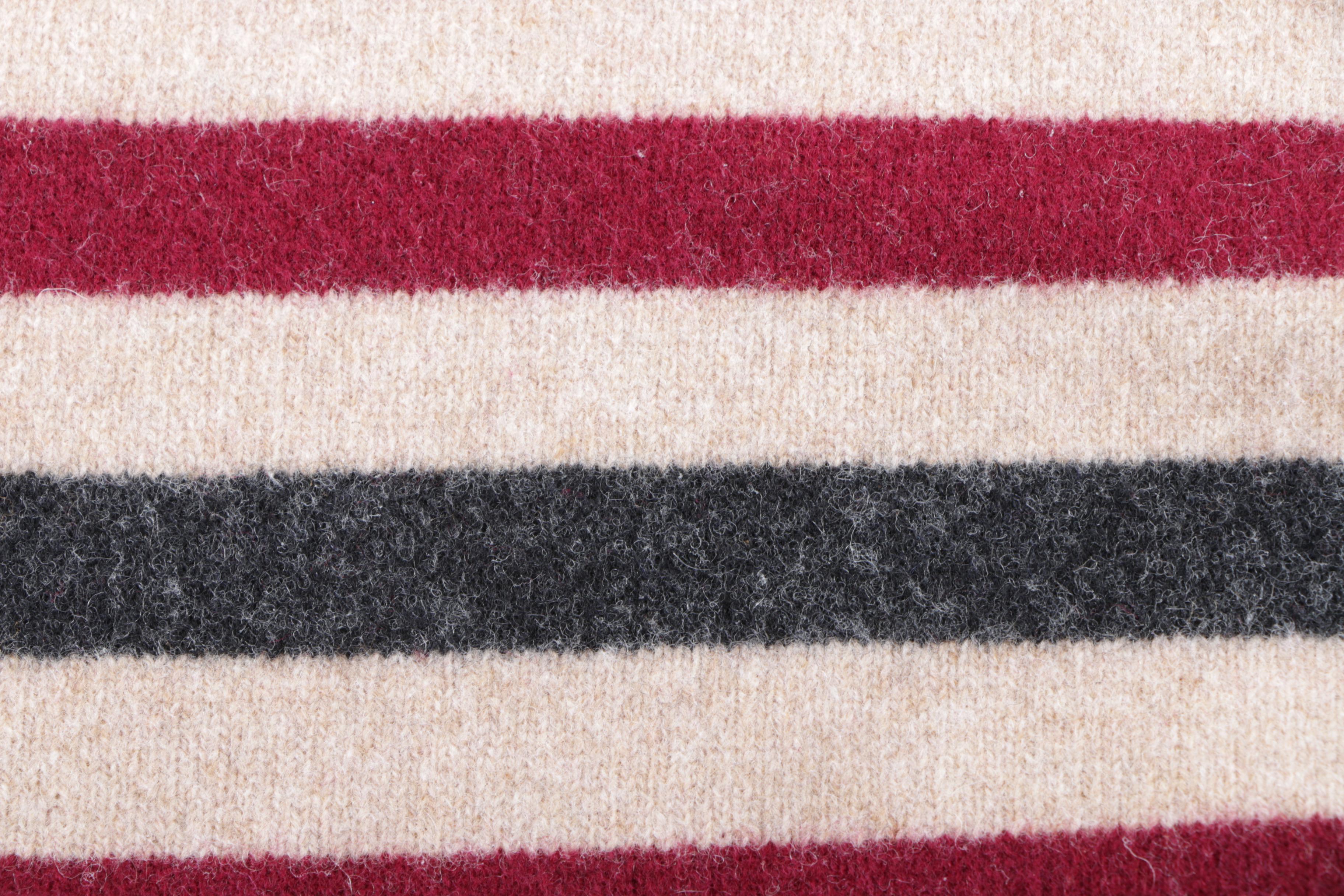Burberry London Lambswool Stripe Scarf