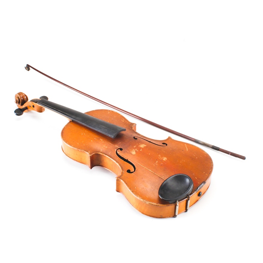 Violin with Bow and Case