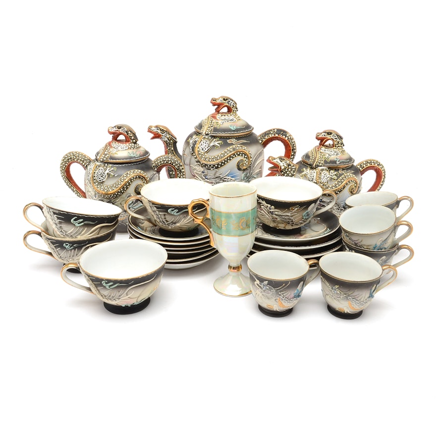 Betson's Hand Painted Japanese Style Tea Set