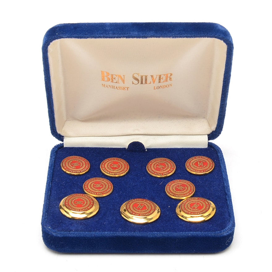 Iowa State University Science and Technology Commemorative Brass Blazer Buttons