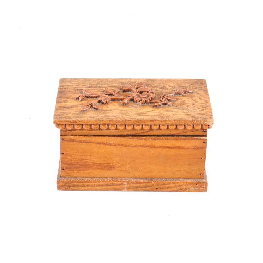 Decorative Wood Trinket Box