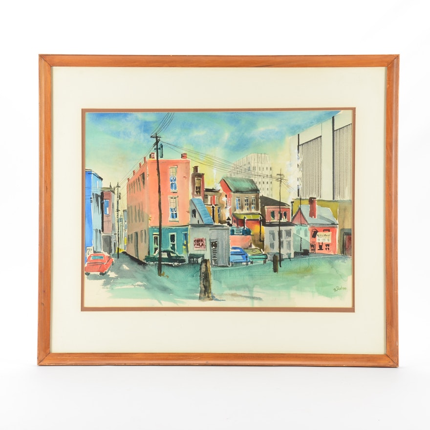 William Rehse Original Watercolor of Middletown, Ohio