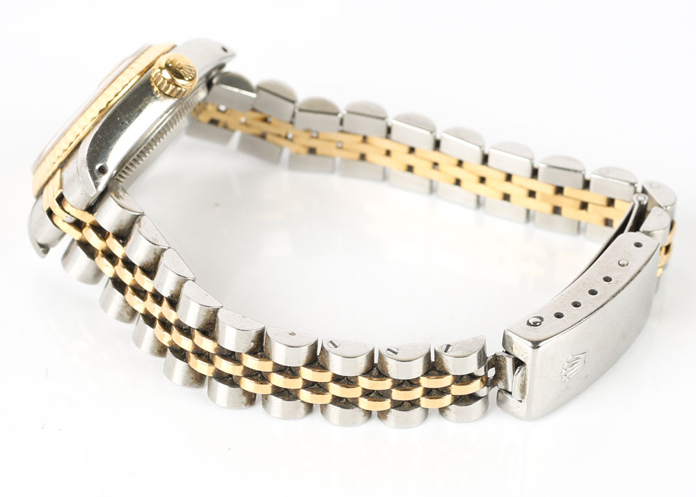 Rolex 18K Yellow Gold and Stainless Steel Oyster Perpetual Datejust Watch