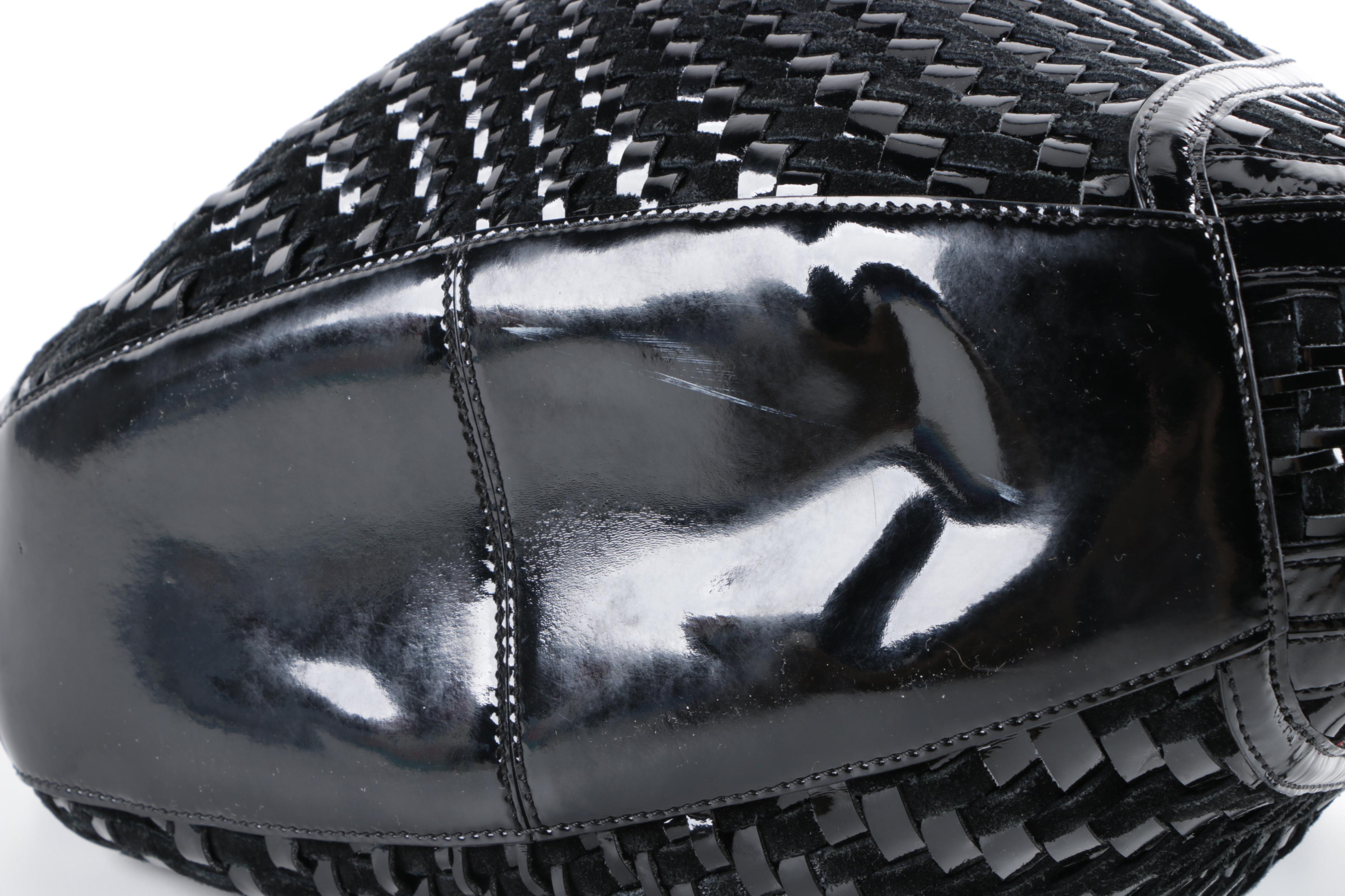 Tory Burch Brown Suede and Cole Haan Black Patent Leather and Suede Hobo Bags