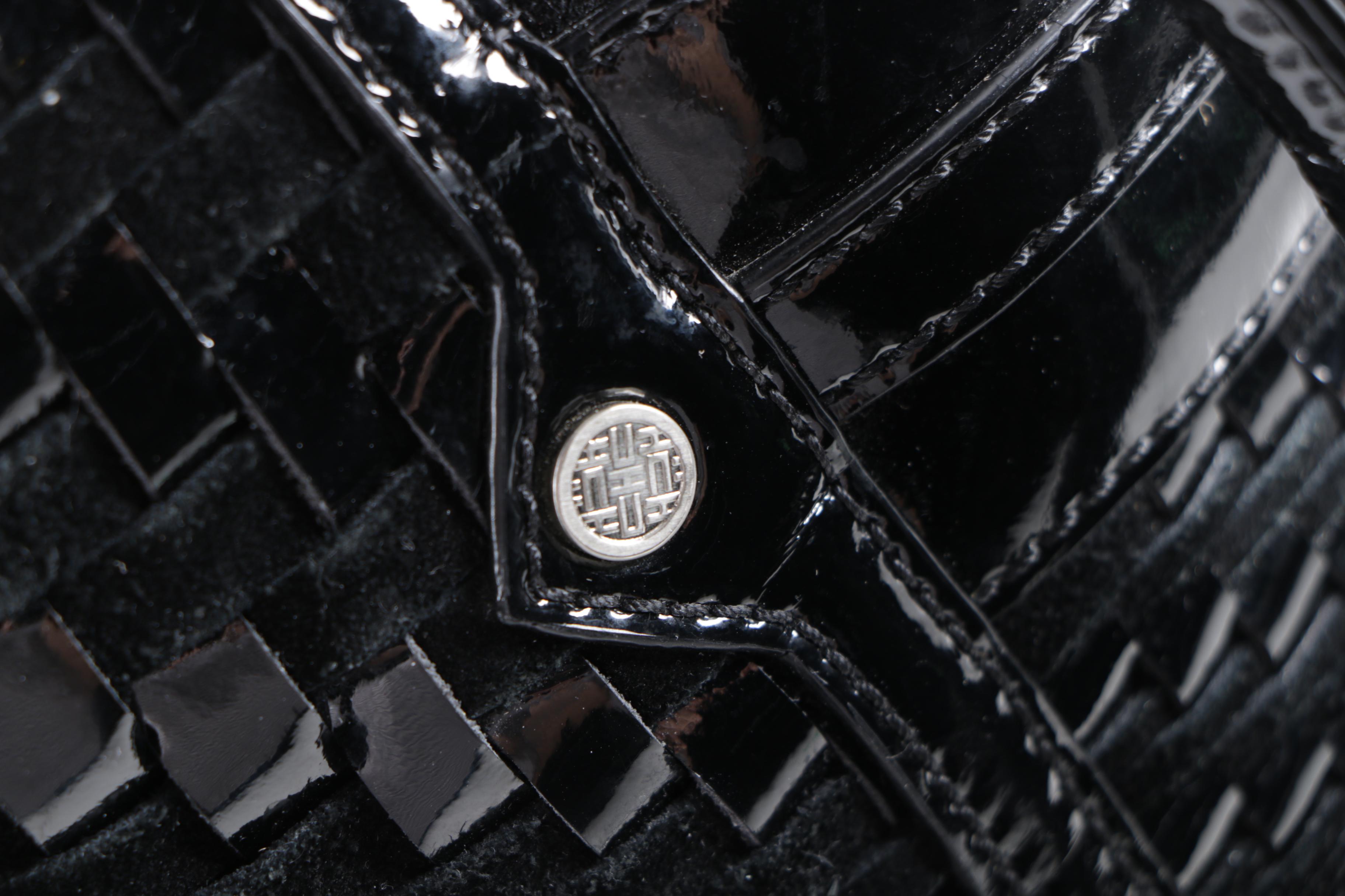 Tory Burch Brown Suede and Cole Haan Black Patent Leather and Suede Hobo Bags