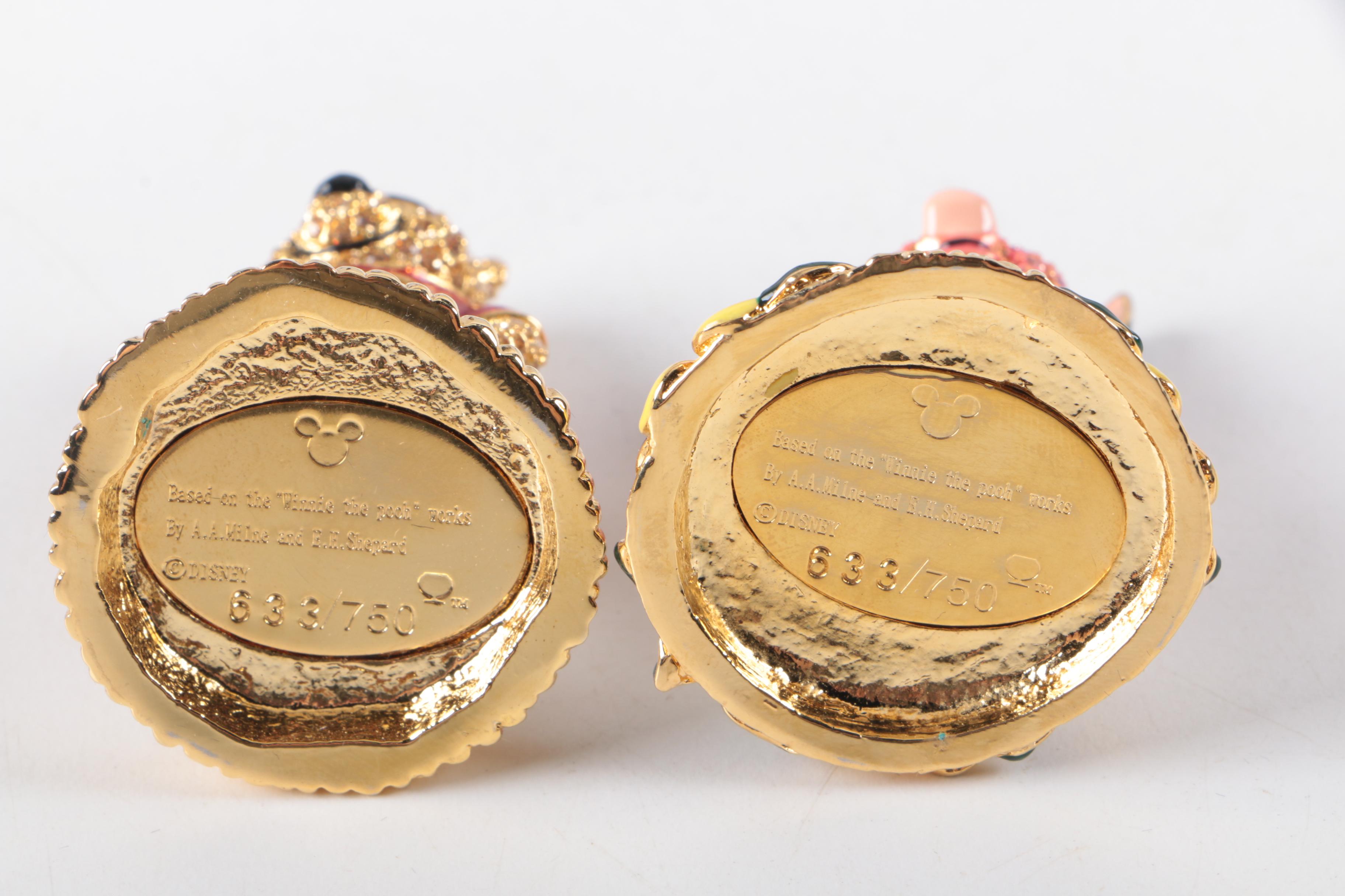 Limited Edition Arribas Brothers Swarovski Winnie the Pooh Figurine Set