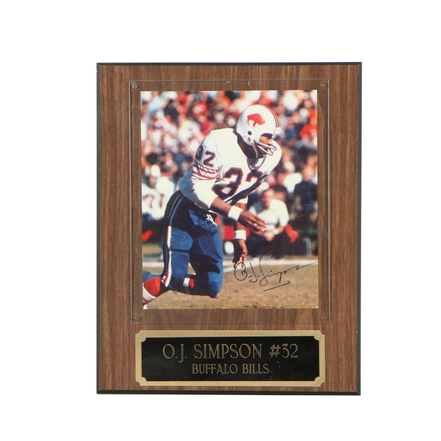 O. J. Simpson Autographed Photograph