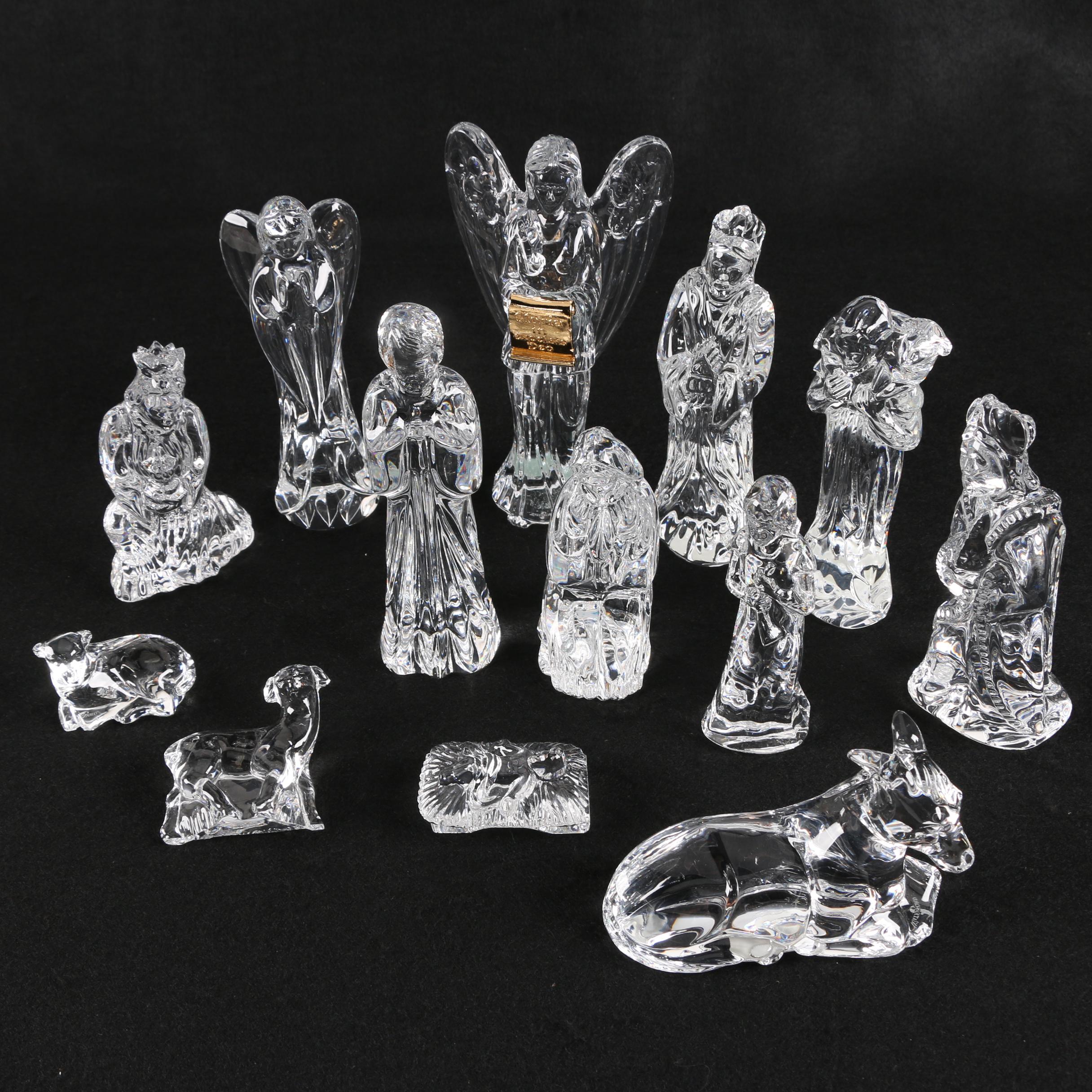 Waterford Crystal Nativity Set Figurines