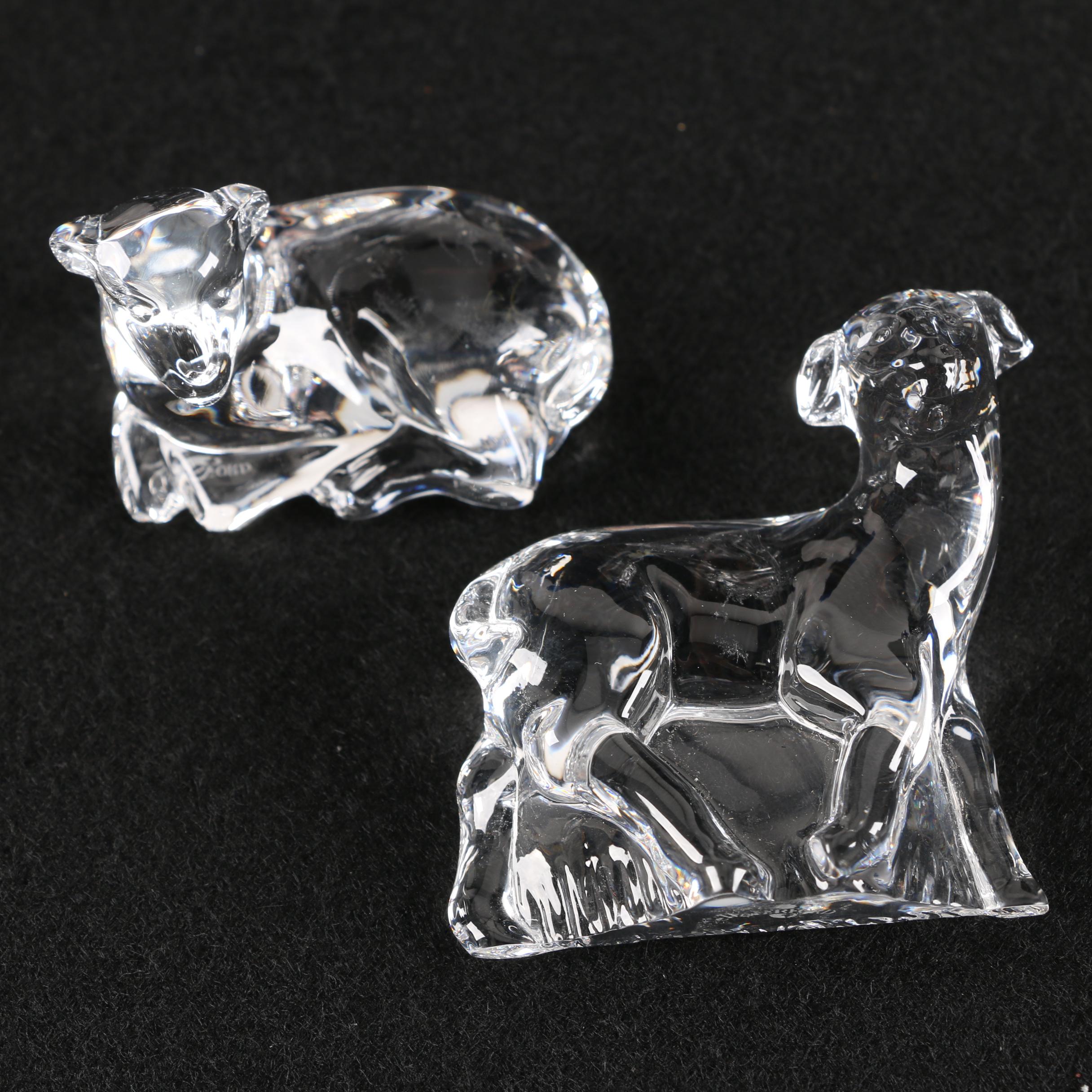 Waterford Crystal Nativity Set Figurines