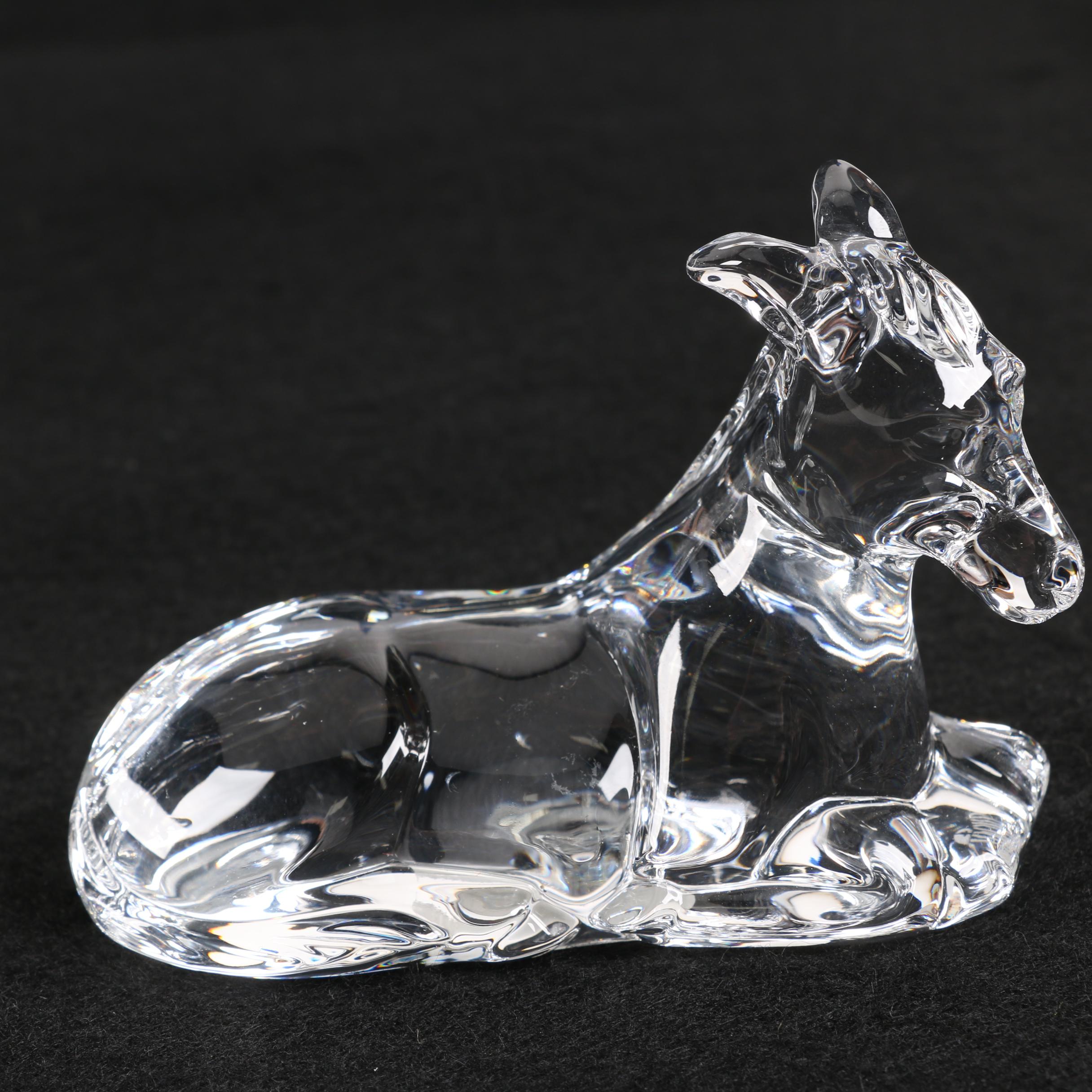 Waterford Crystal Nativity Set Figurines