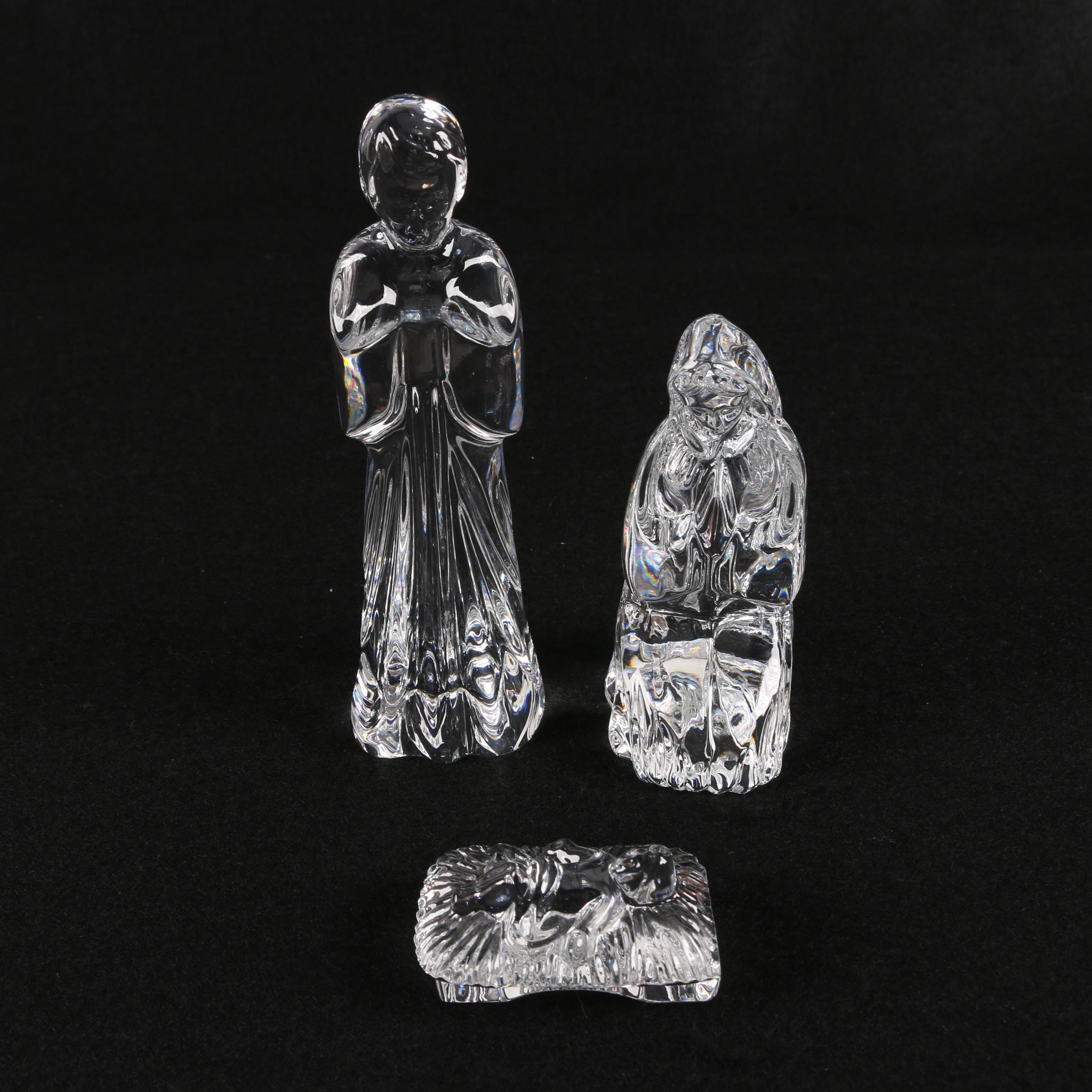 Waterford Crystal Nativity Set Figurines