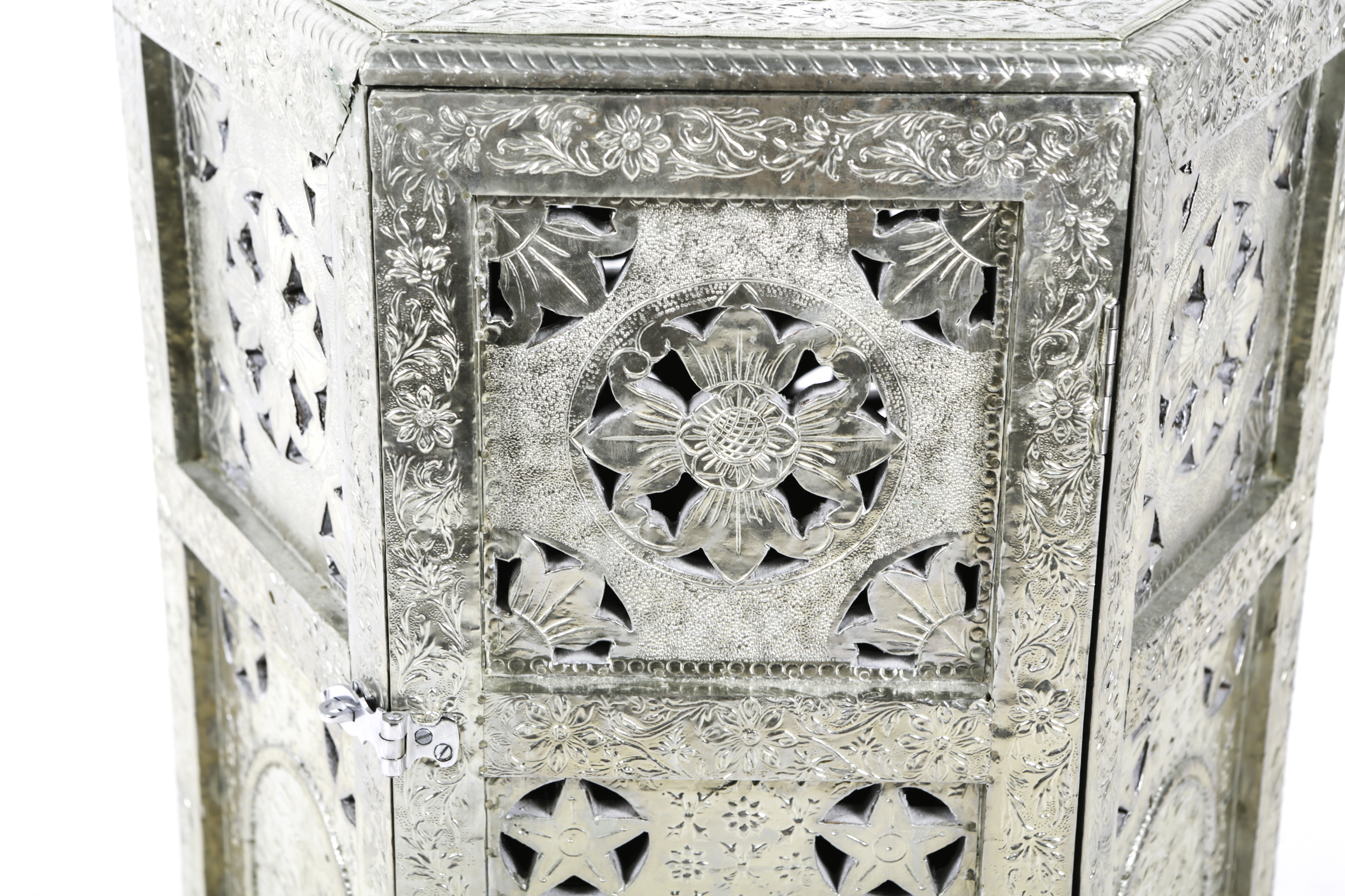 Middle Eastern Inspired Metal Accent Table