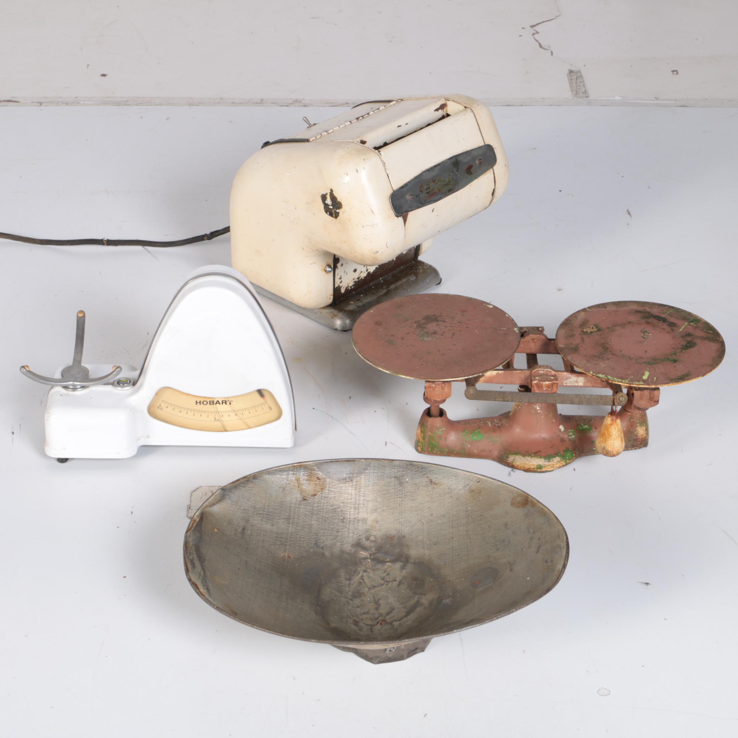 Vintage Sir Steak Machine Meat Grinder with Scales Including Hobart