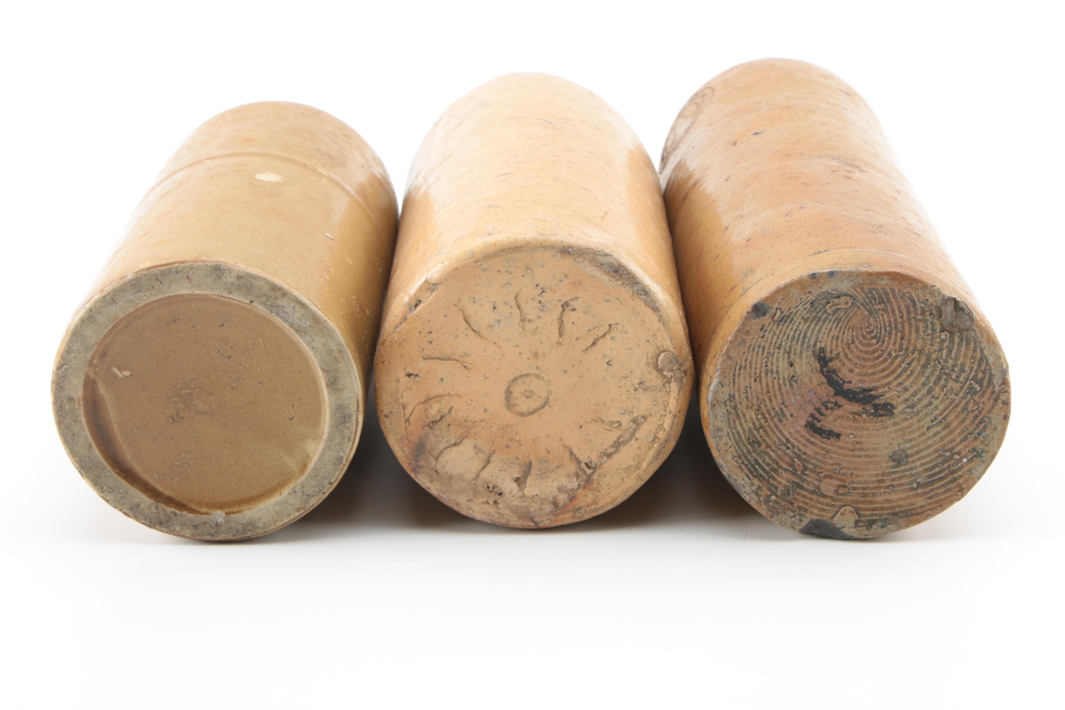 John Boldt and Other Antique Stoneware Whiskey and Mineral Water Bottles