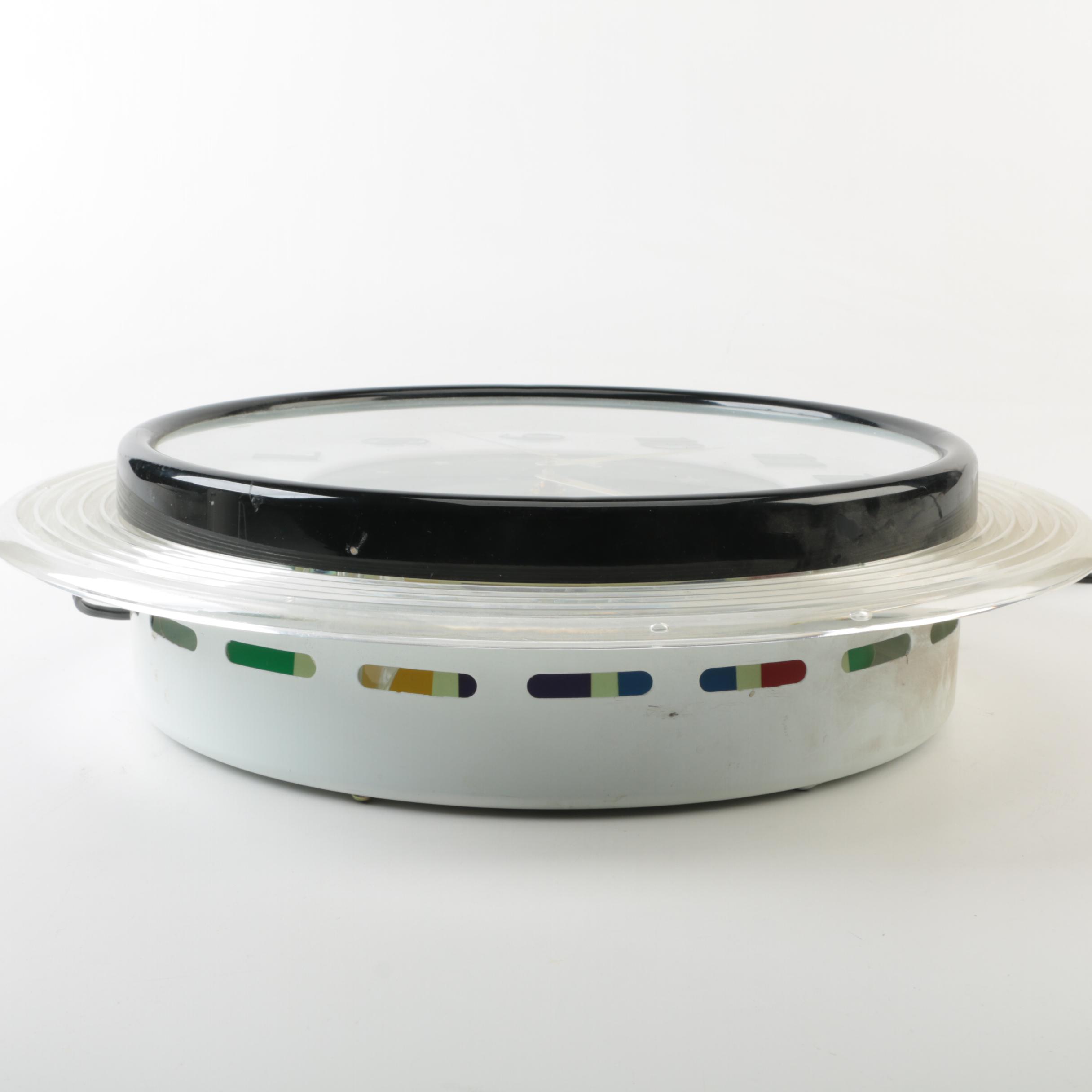 Hyman Products Vintage Art Deco Moon Wall Clock