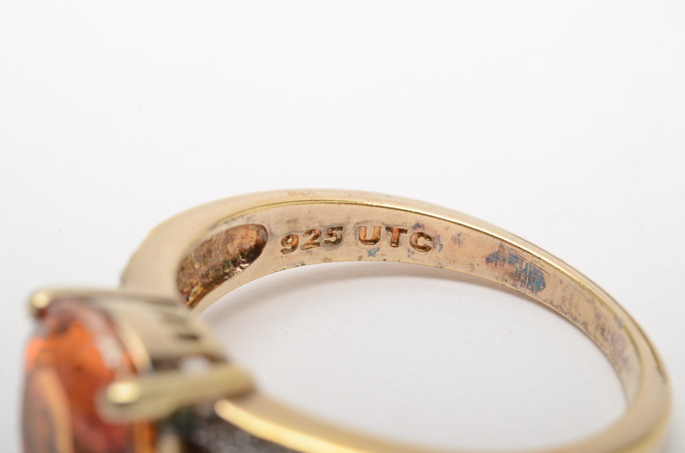 Assorted Sterling Silver Gemstone Rings