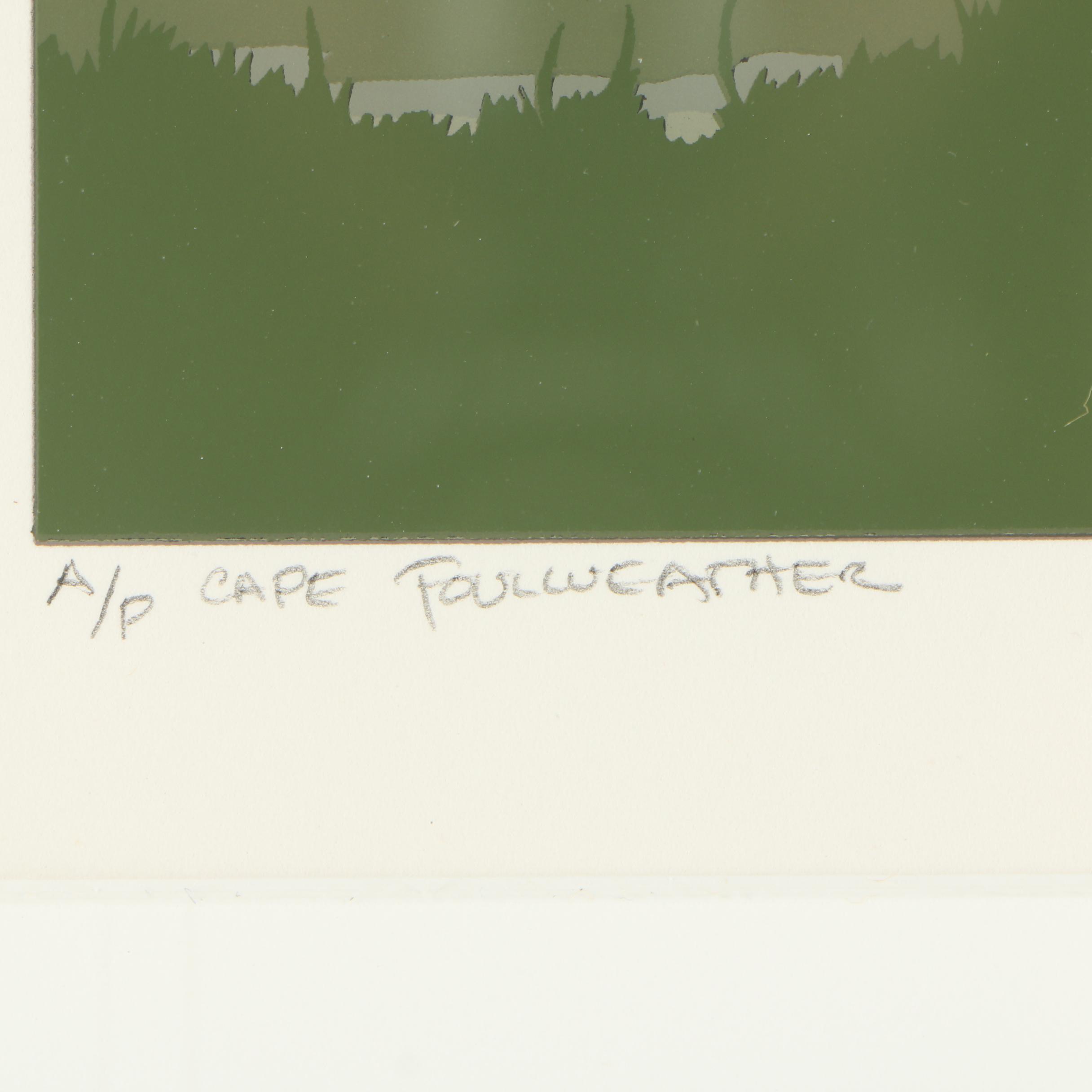 Jerry Schurr 1983 Serigraph "Cape Foulweather"