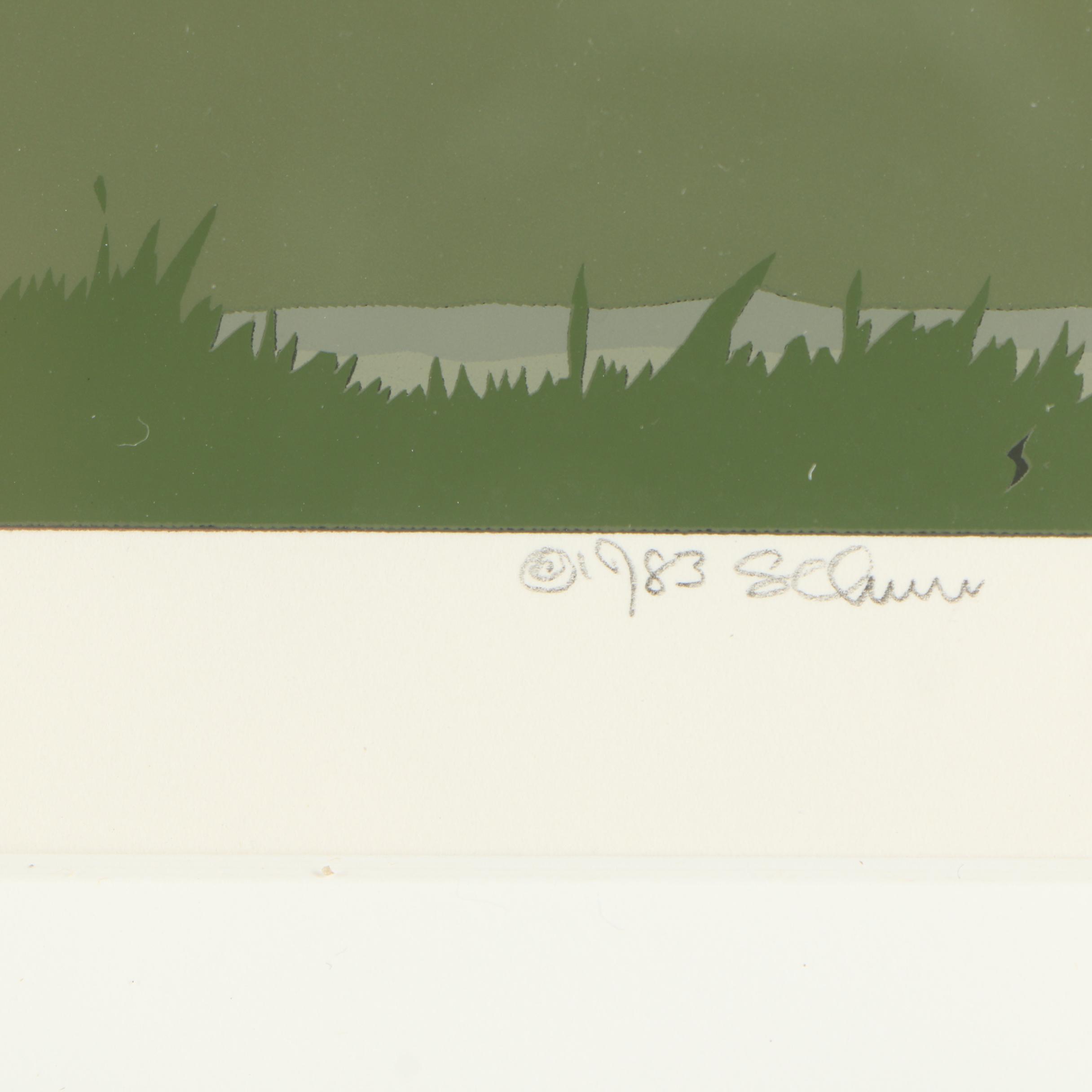 Jerry Schurr 1983 Serigraph "Cape Foulweather"