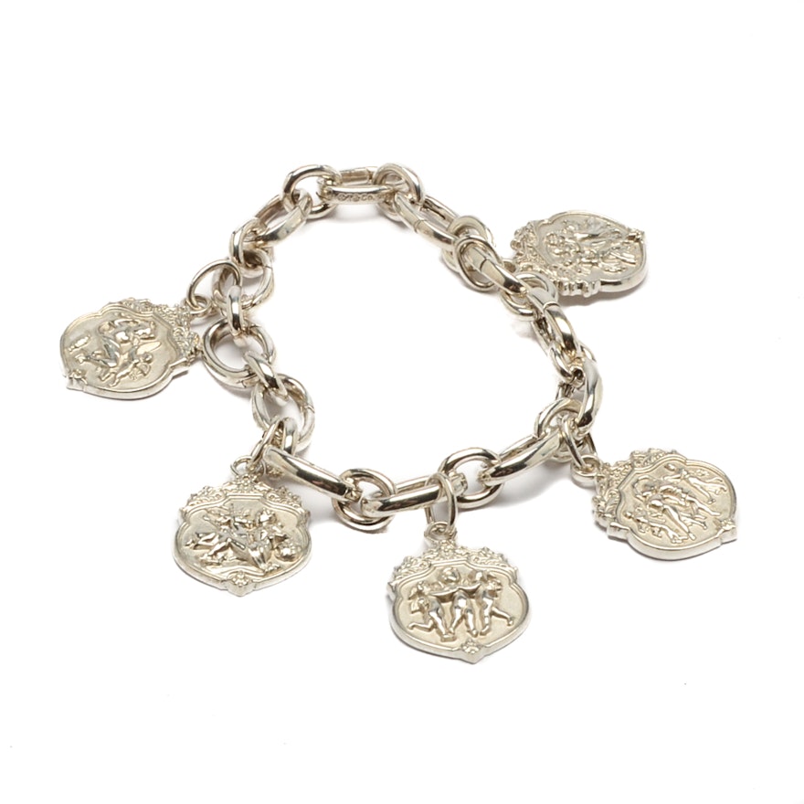 Sterling Silver Tiffany & Co. "Olympian" Charm Bracelet