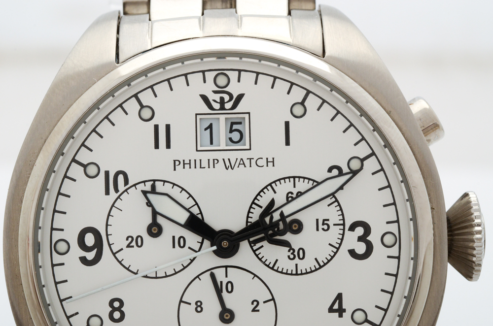 Philip Watch Stainless Steel Chronograph Watch