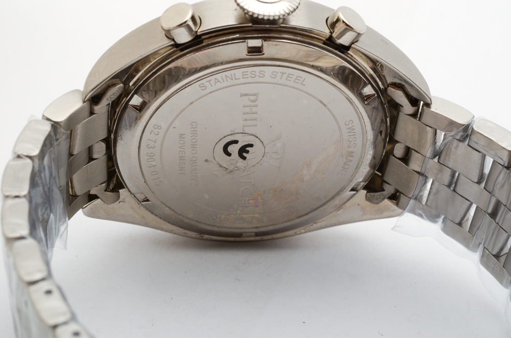 Philip Watch Stainless Steel Chronograph Watch