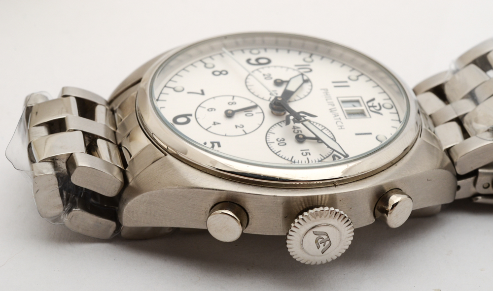 Philip Watch Stainless Steel Chronograph Watch