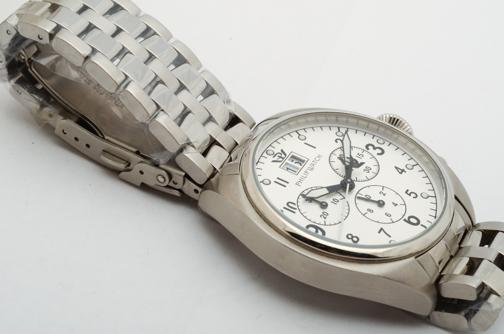 Philip Watch Stainless Steel Chronograph Watch