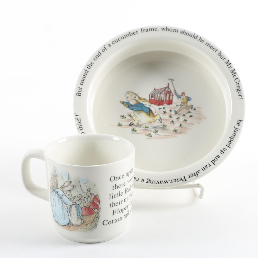 Wedgwood "Peter Rabbit" Plate and Mug